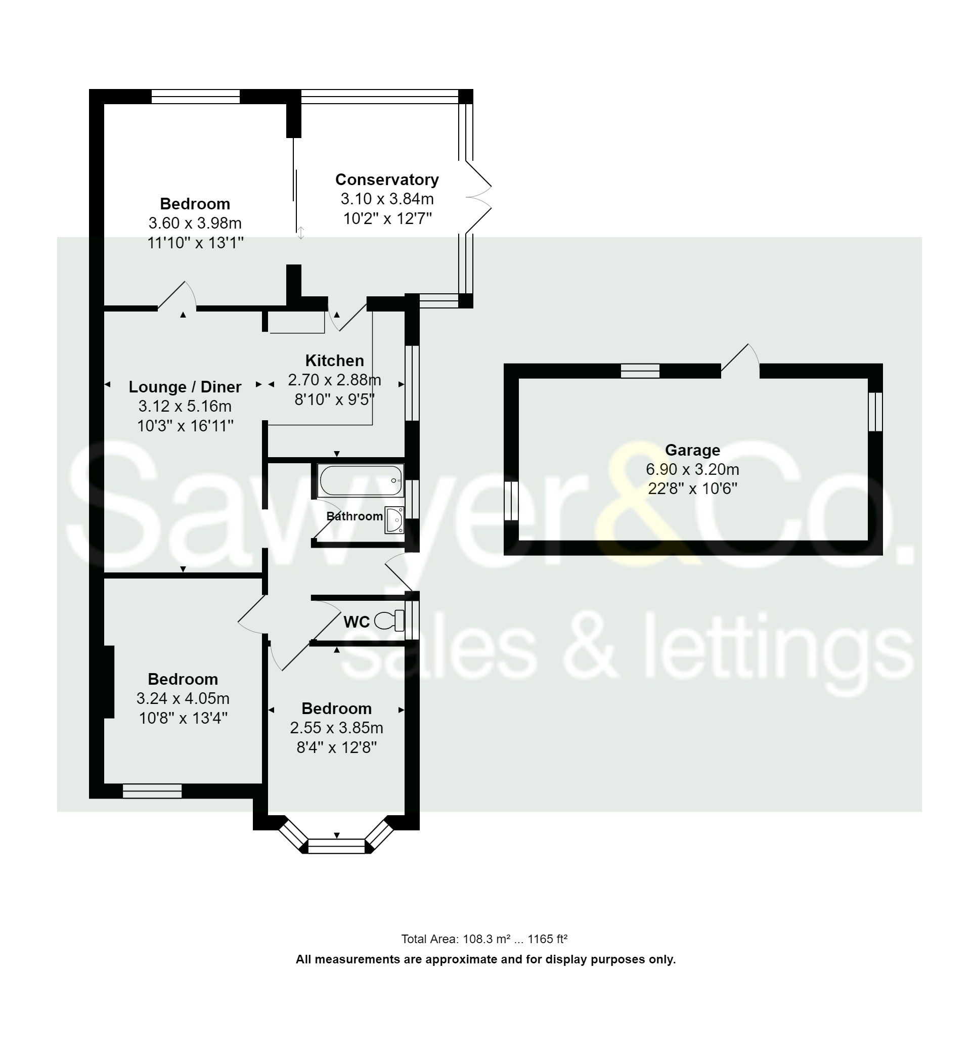 Westway Gardens, Portslade, East Sussex BN41, 3 bedroom bungalow for