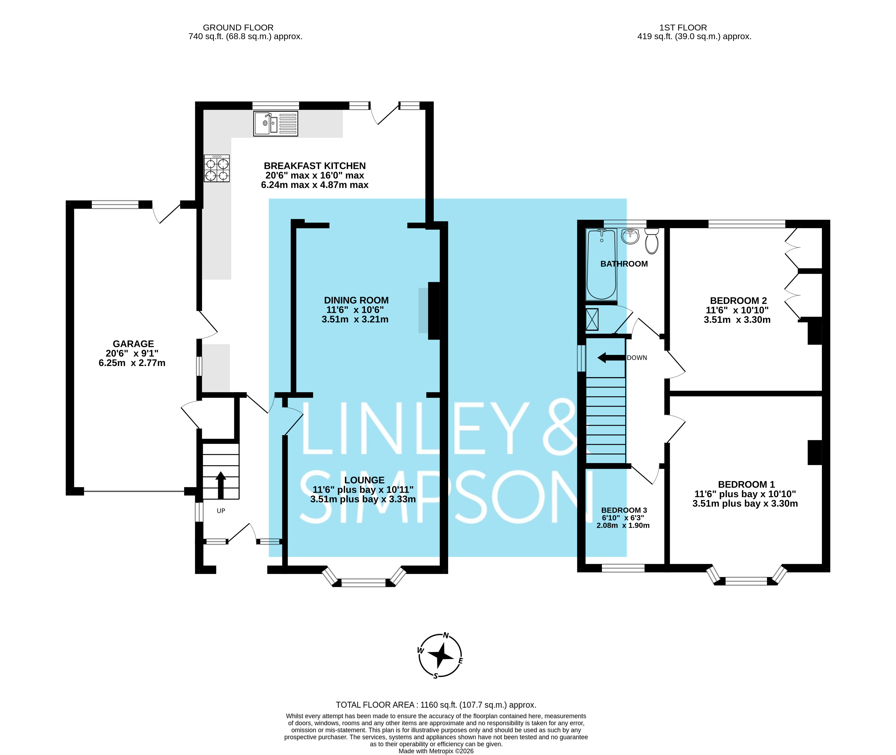 45, Newland Park Drive, York floorplan