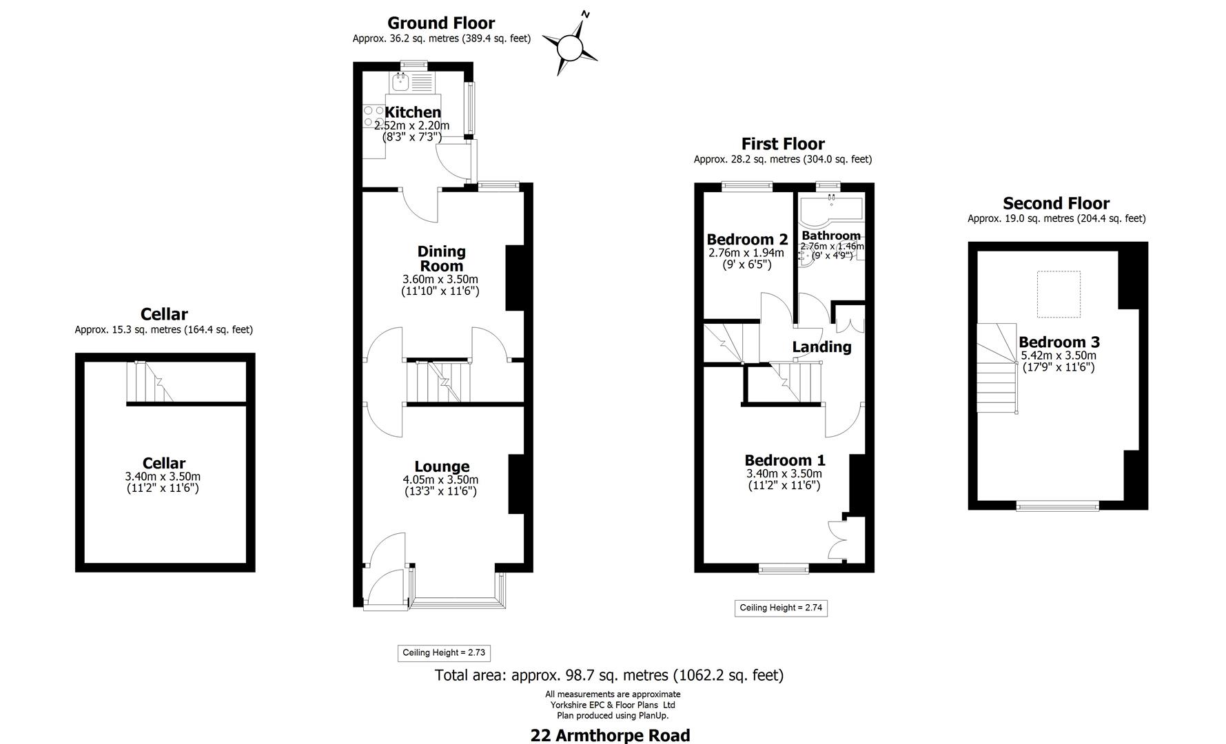 22, Armthorpe Road, Sheffield floorplan