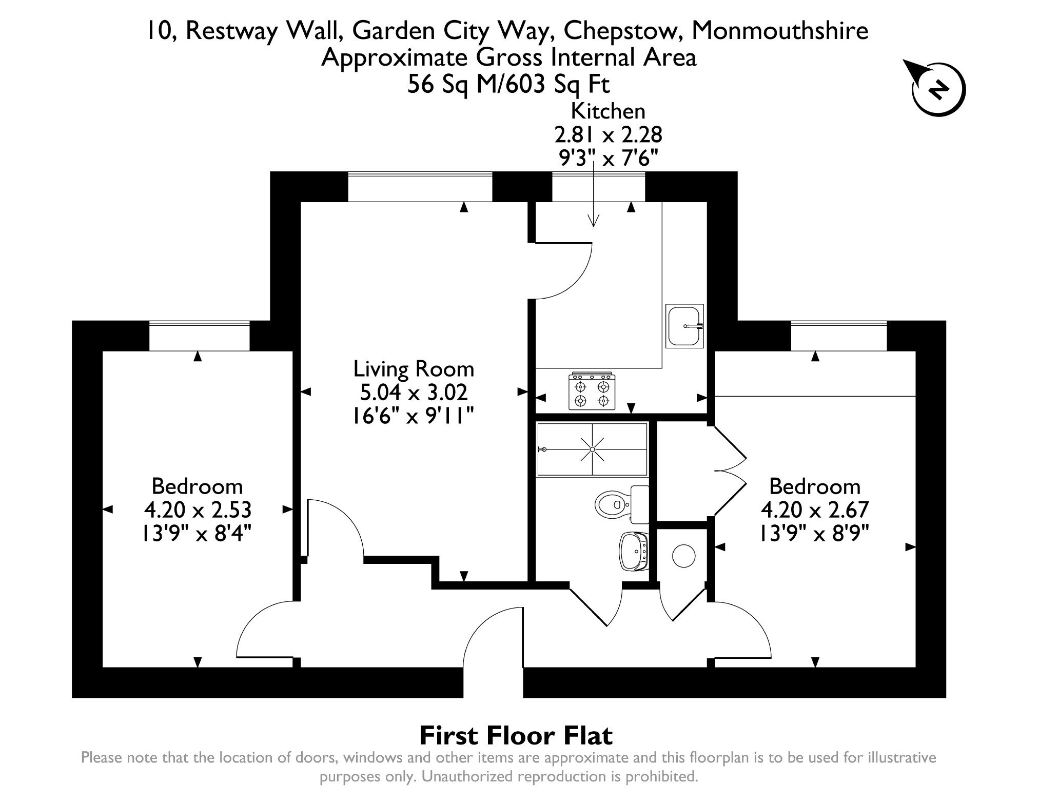 10, Restway Wall, Chepstow floorplan