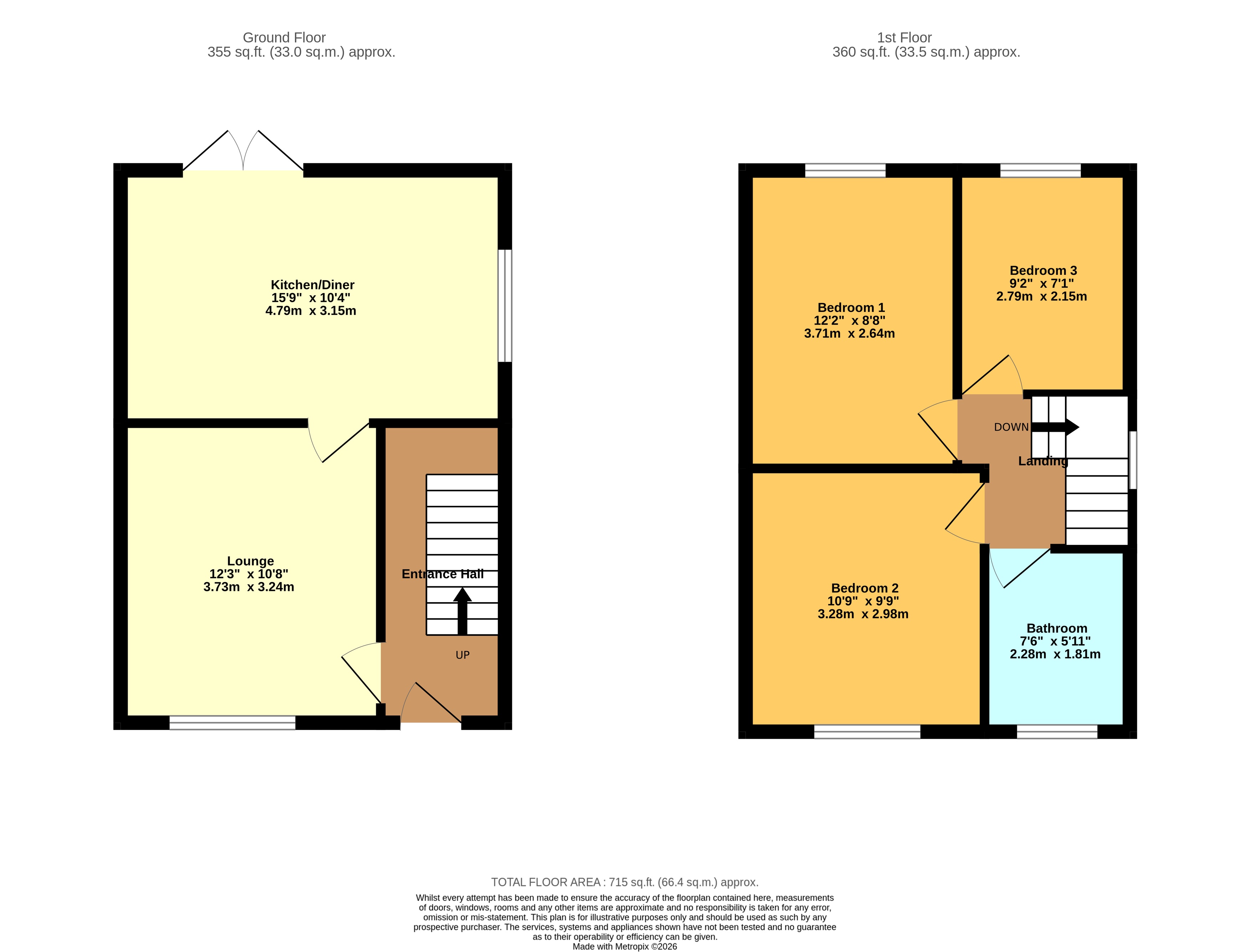 74, Crathorne Avenue, Wolverhampton floorplan