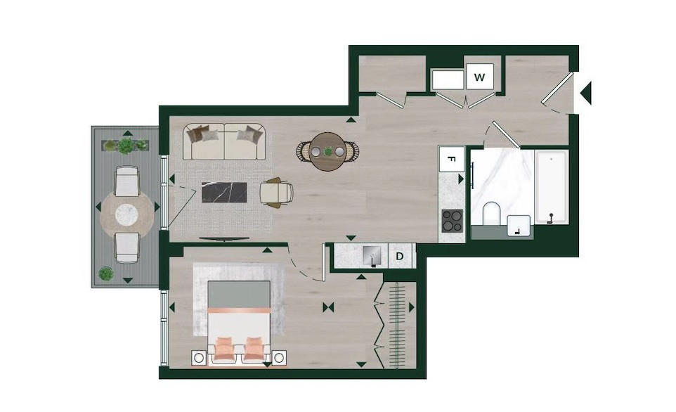 Apartment 1105 Ellipse House,, 2, Eden Place, London floorplan