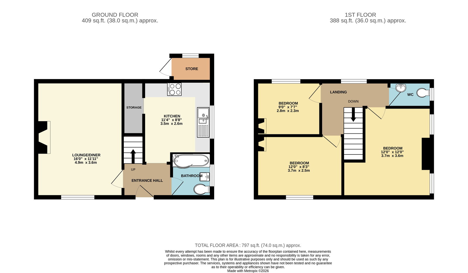 24, Homend Crescent, Ledbury floorplan