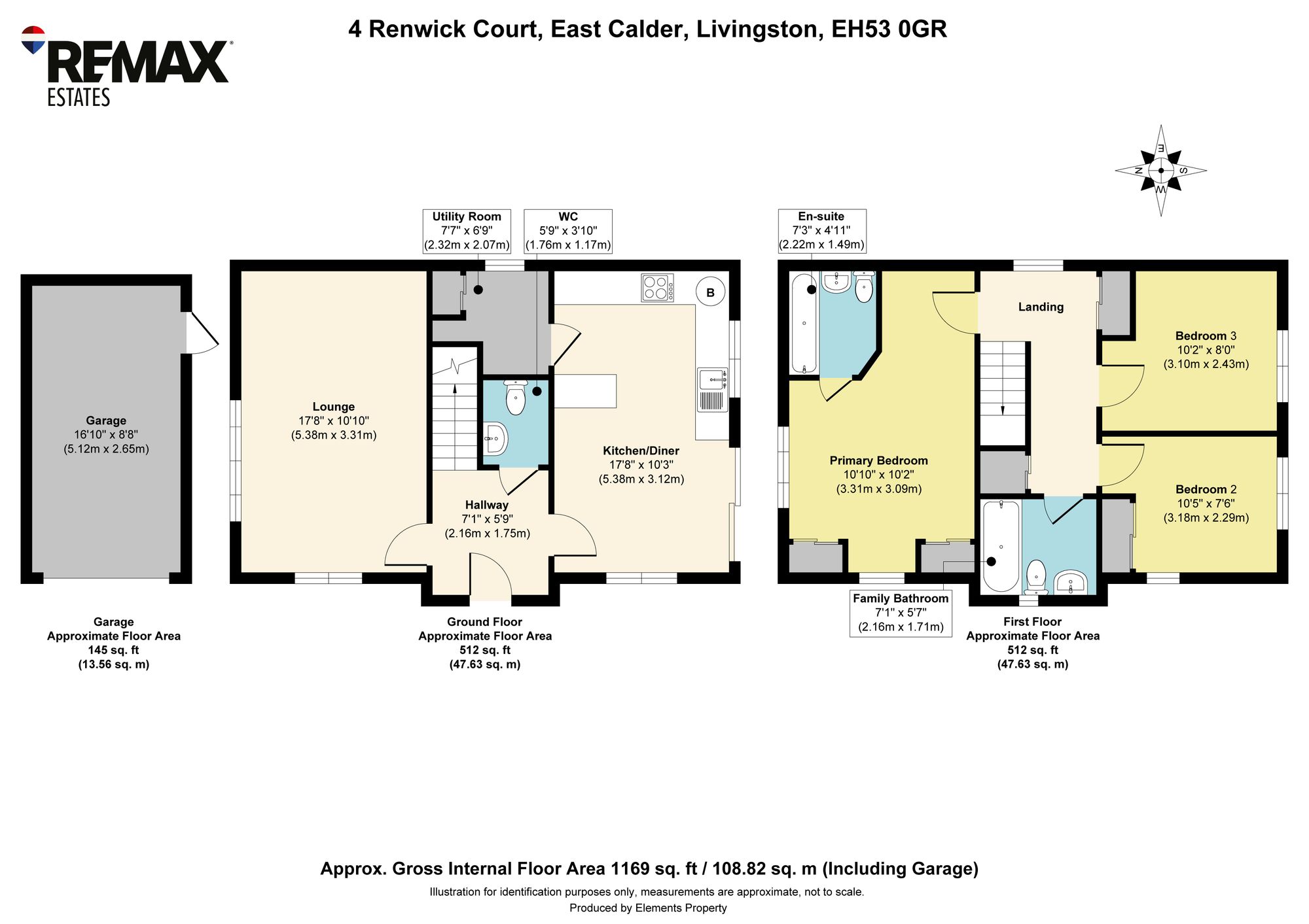 4 Renwick Court, Livingston floorplan