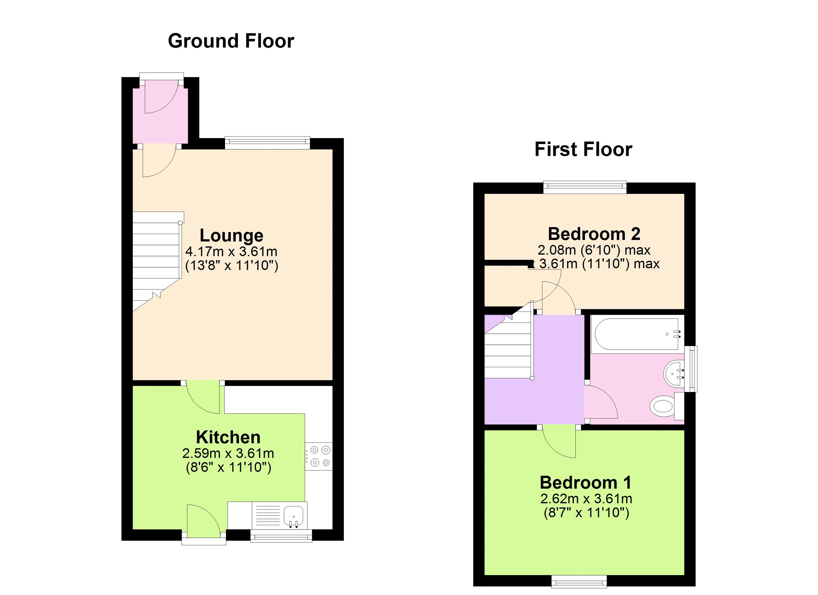 2 Bedrooms Semi-detached house for sale in Priory Grove, Hull HU4