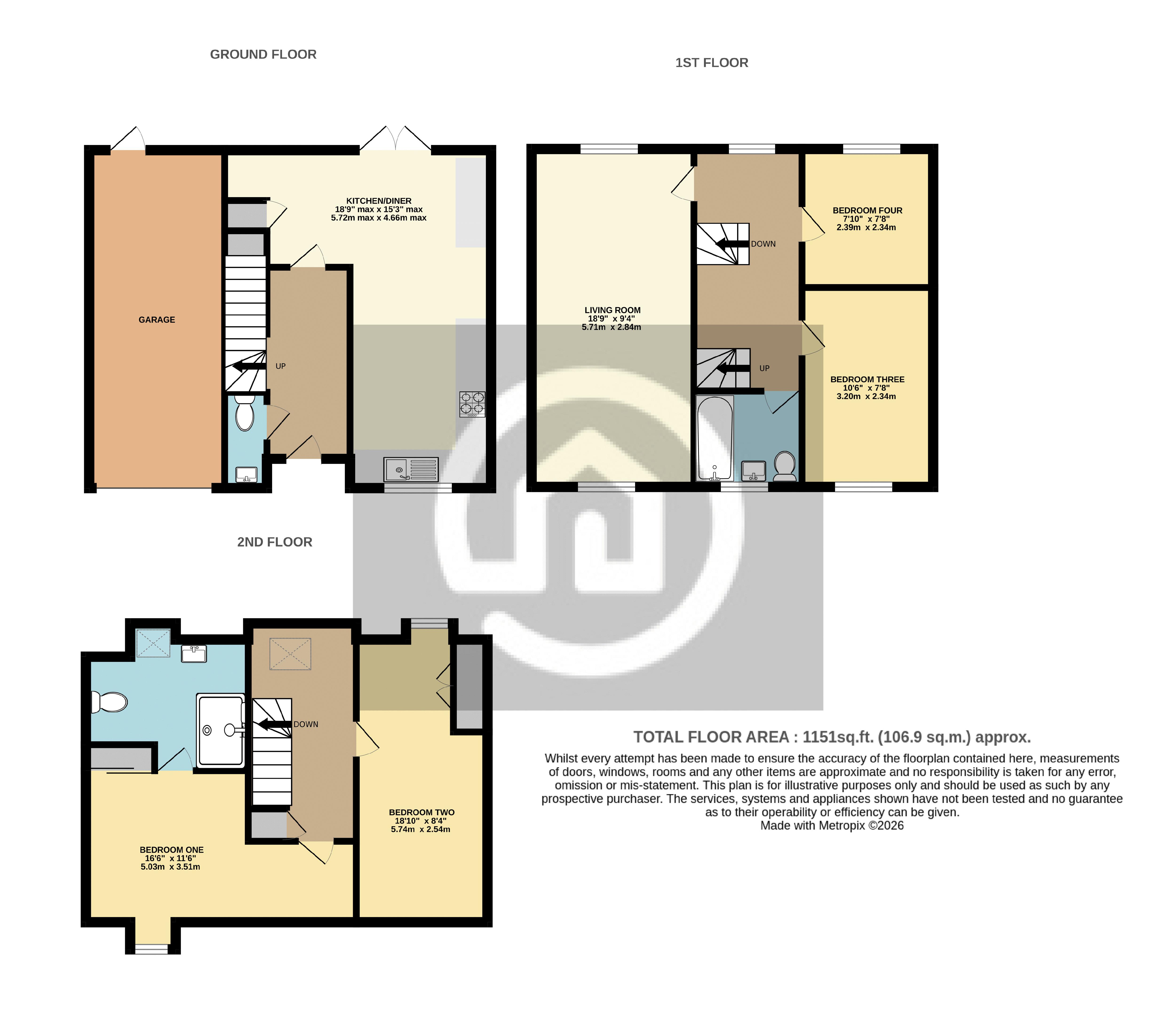 8, Horace Close, Bedford floorplan