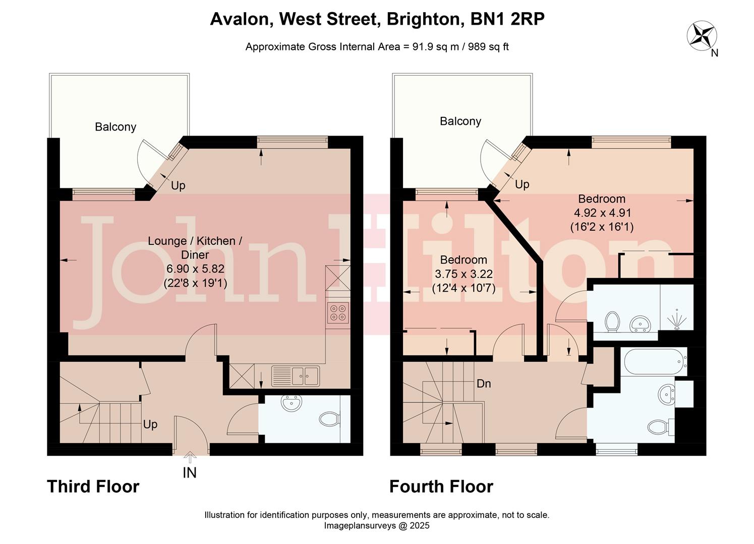 Flat 49, Avalon, West Street, Brighton floorplan