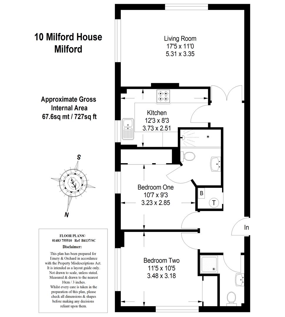 10 Milford House, Portsmouth Road, Milford floorplan
