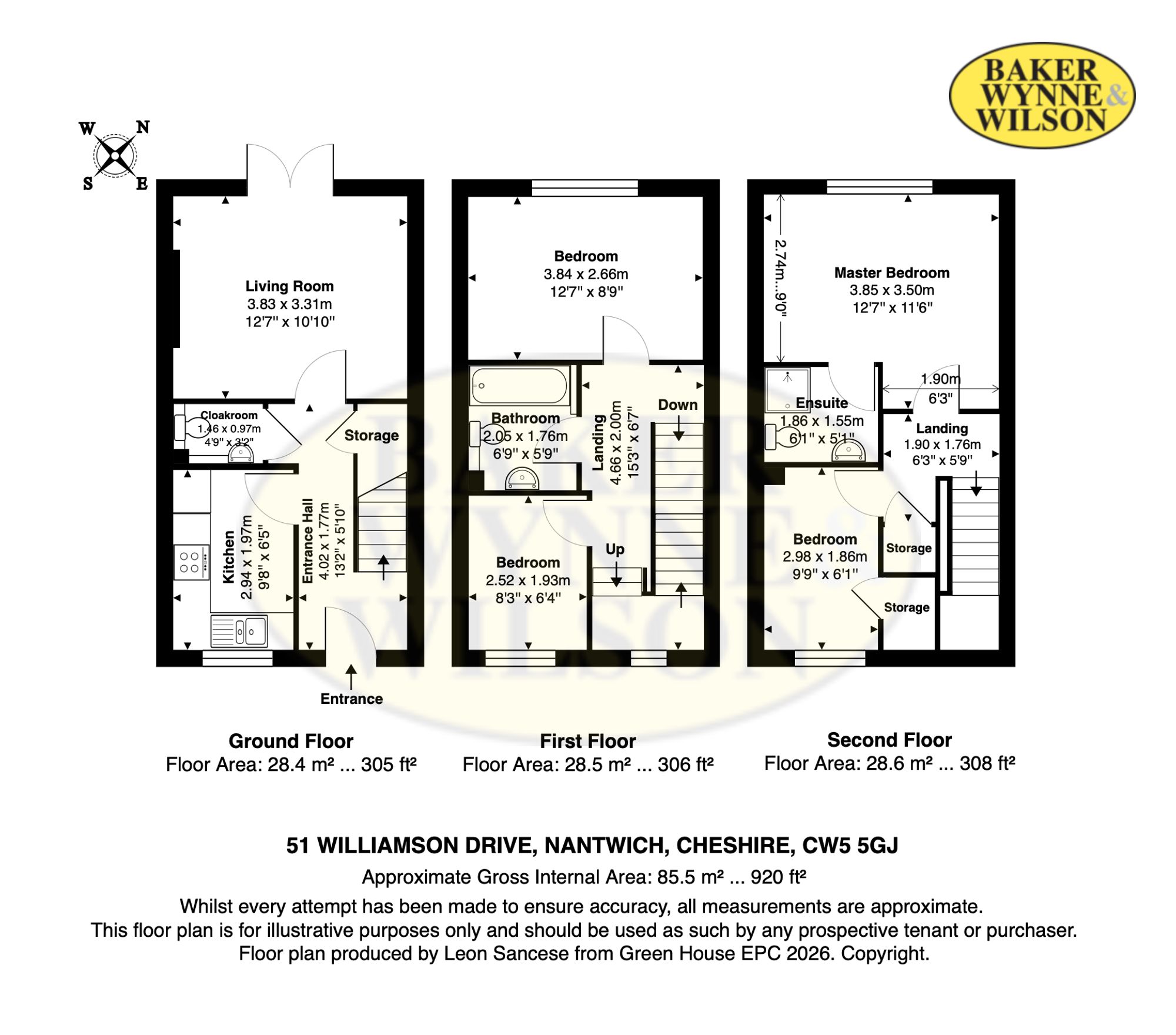 51 Williamson Drive, Nantwich floorplan
