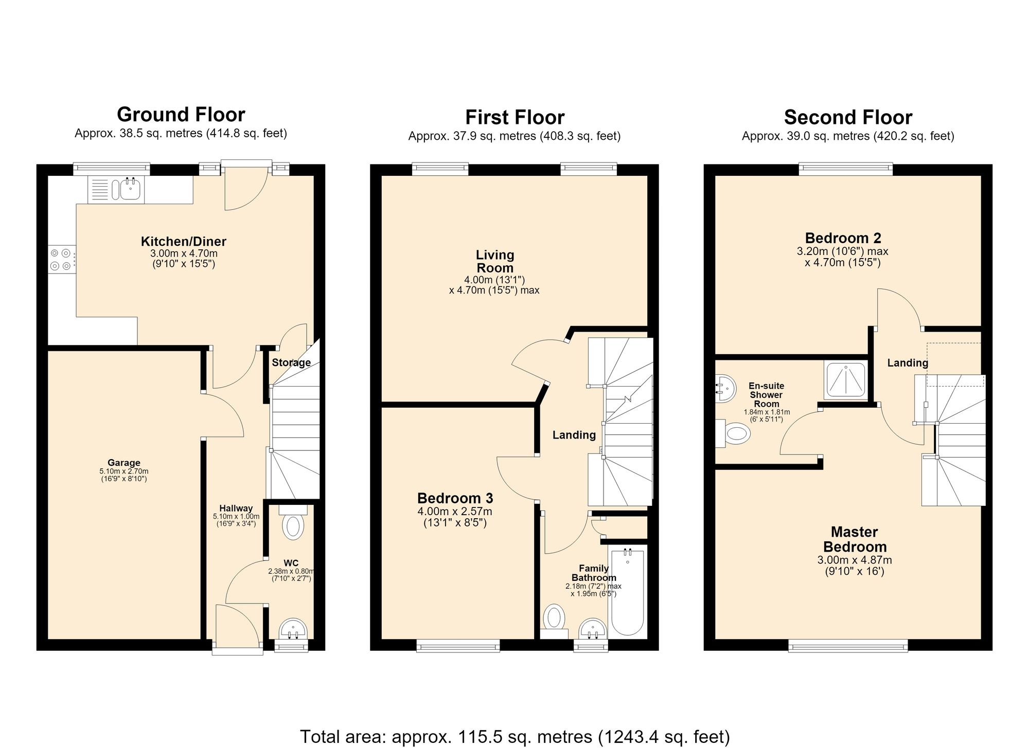 3 Foxglove Close, Burnley floorplan