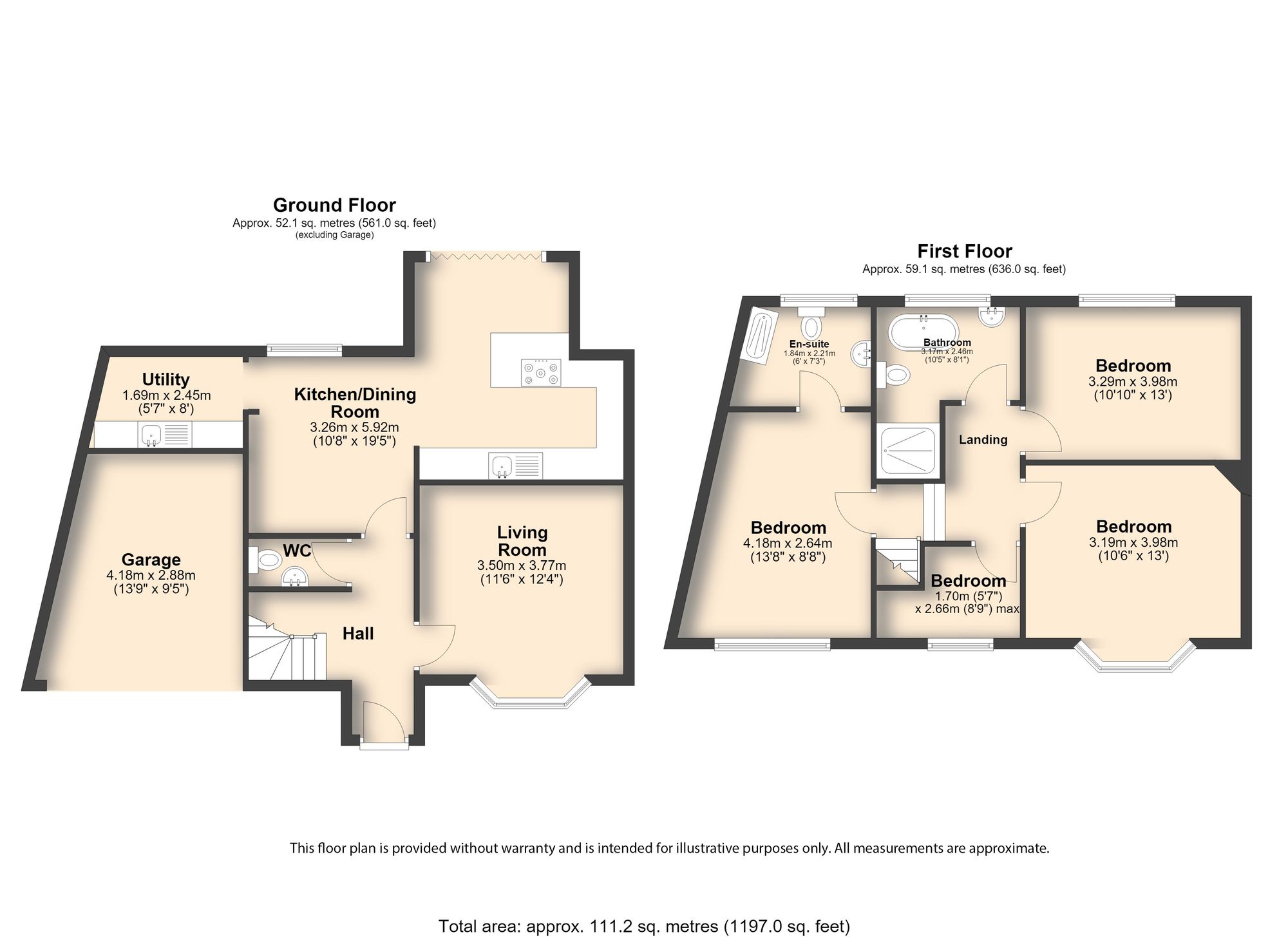 45 Huntley Road, Sheffield floorplan
