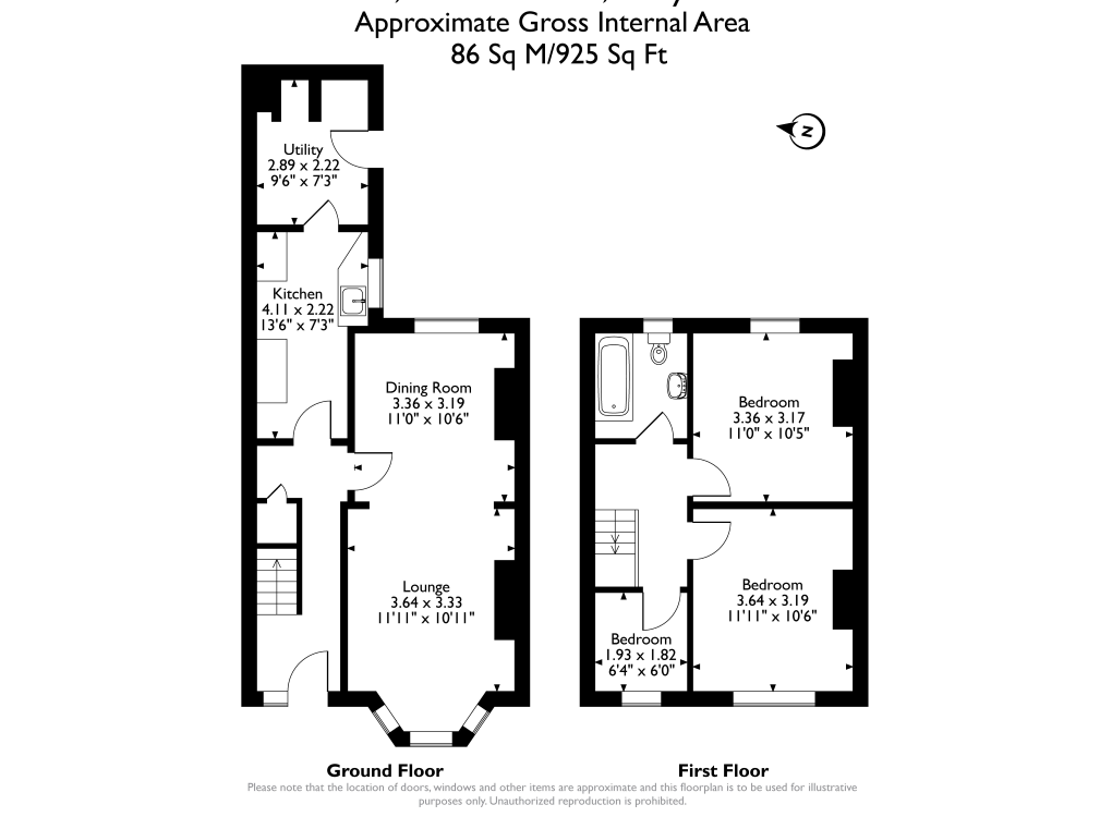 3, Croft Gardens, Ferryhill floorplan