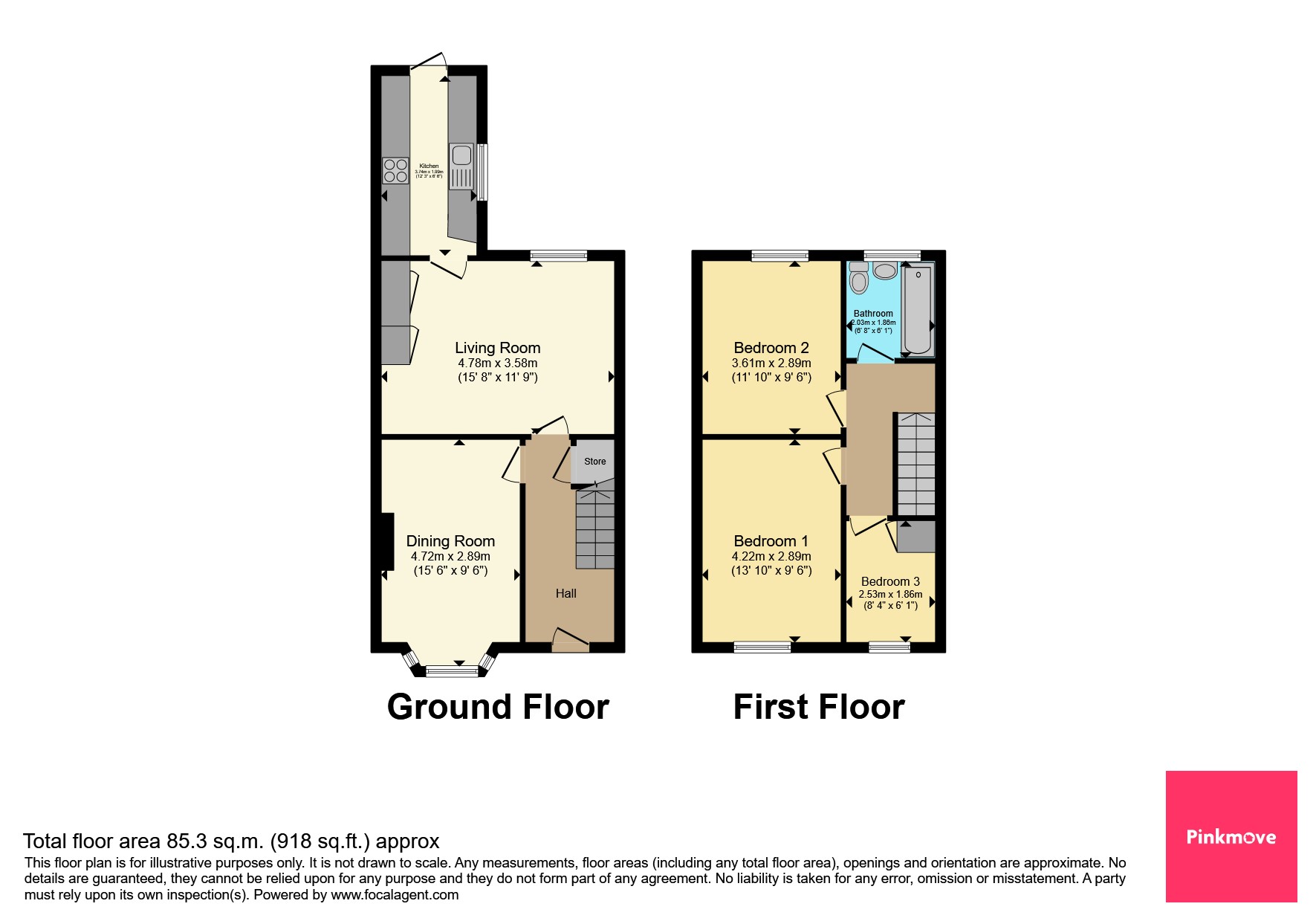 15, Wyeverne Road, Newport floorplan