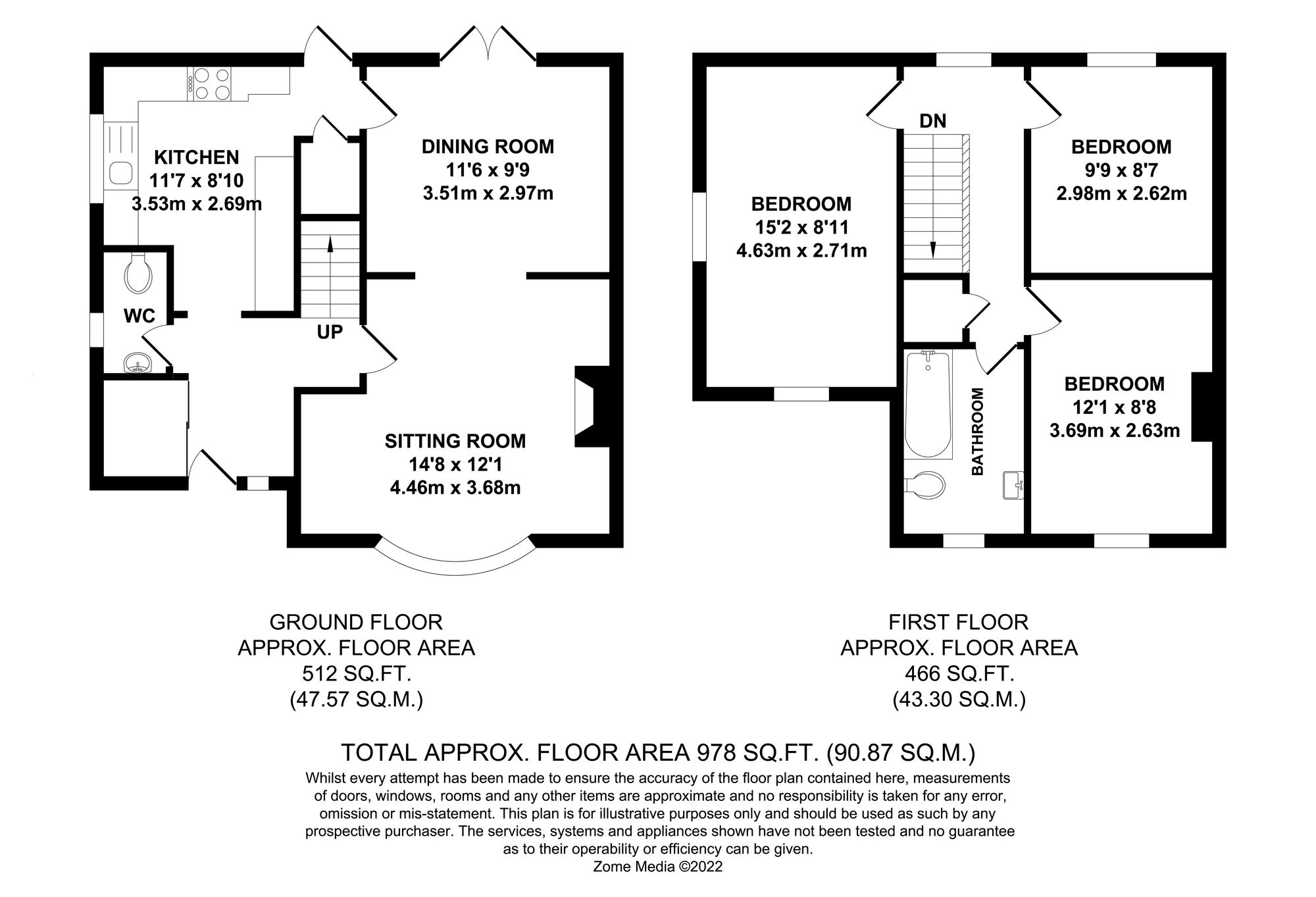 Rose Cottage Chafford Lane, Tunbridge Wells floorplan