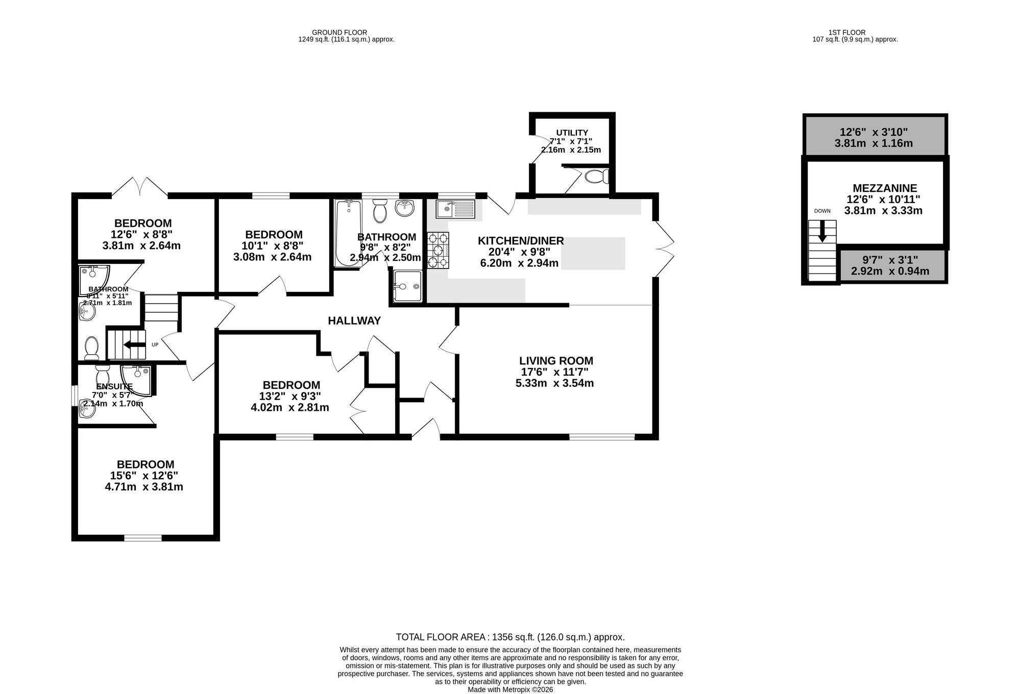 Abernant Heol Faen, Maesteg floorplan