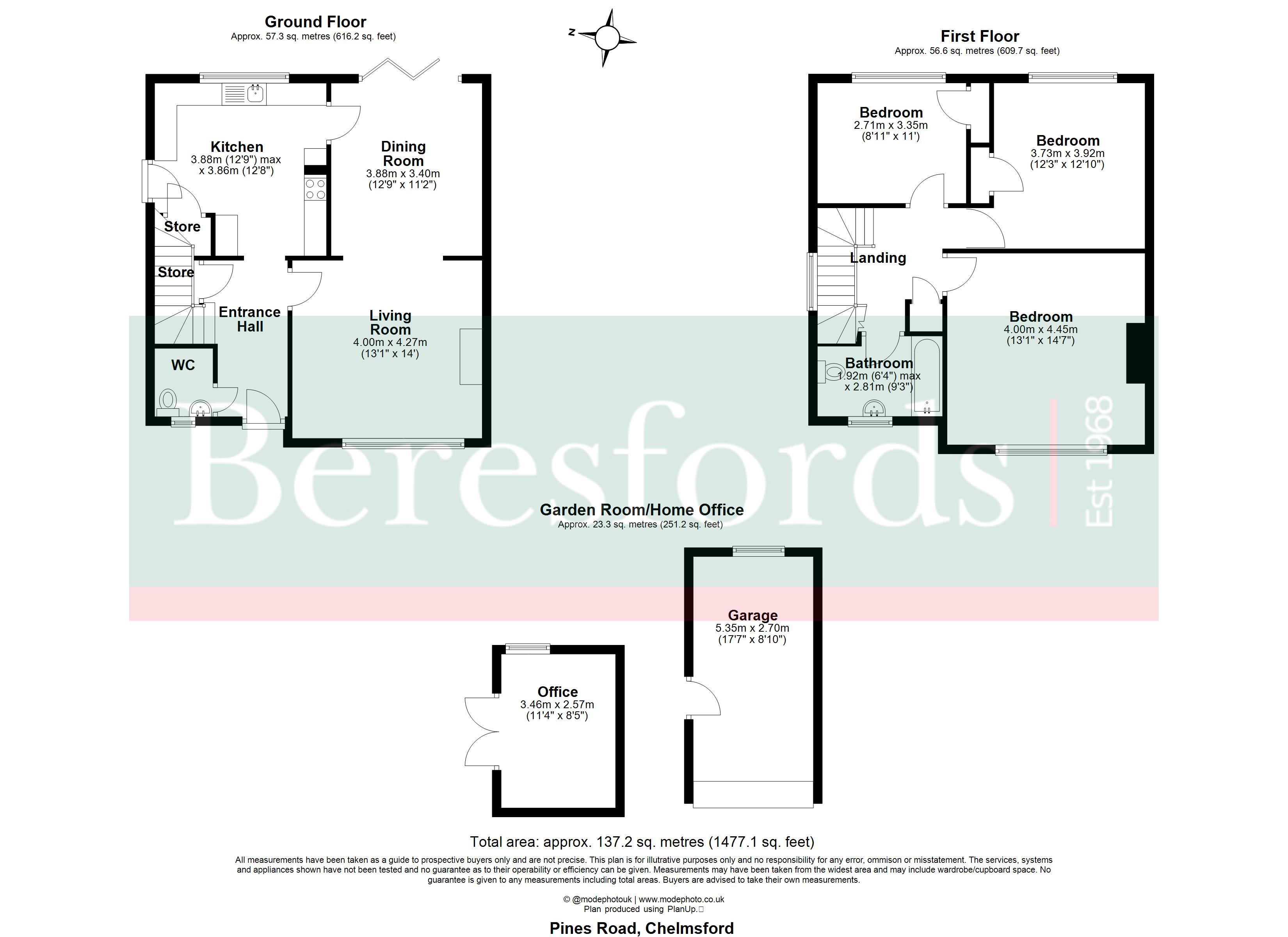 17, Pines Road, Essex floorplan