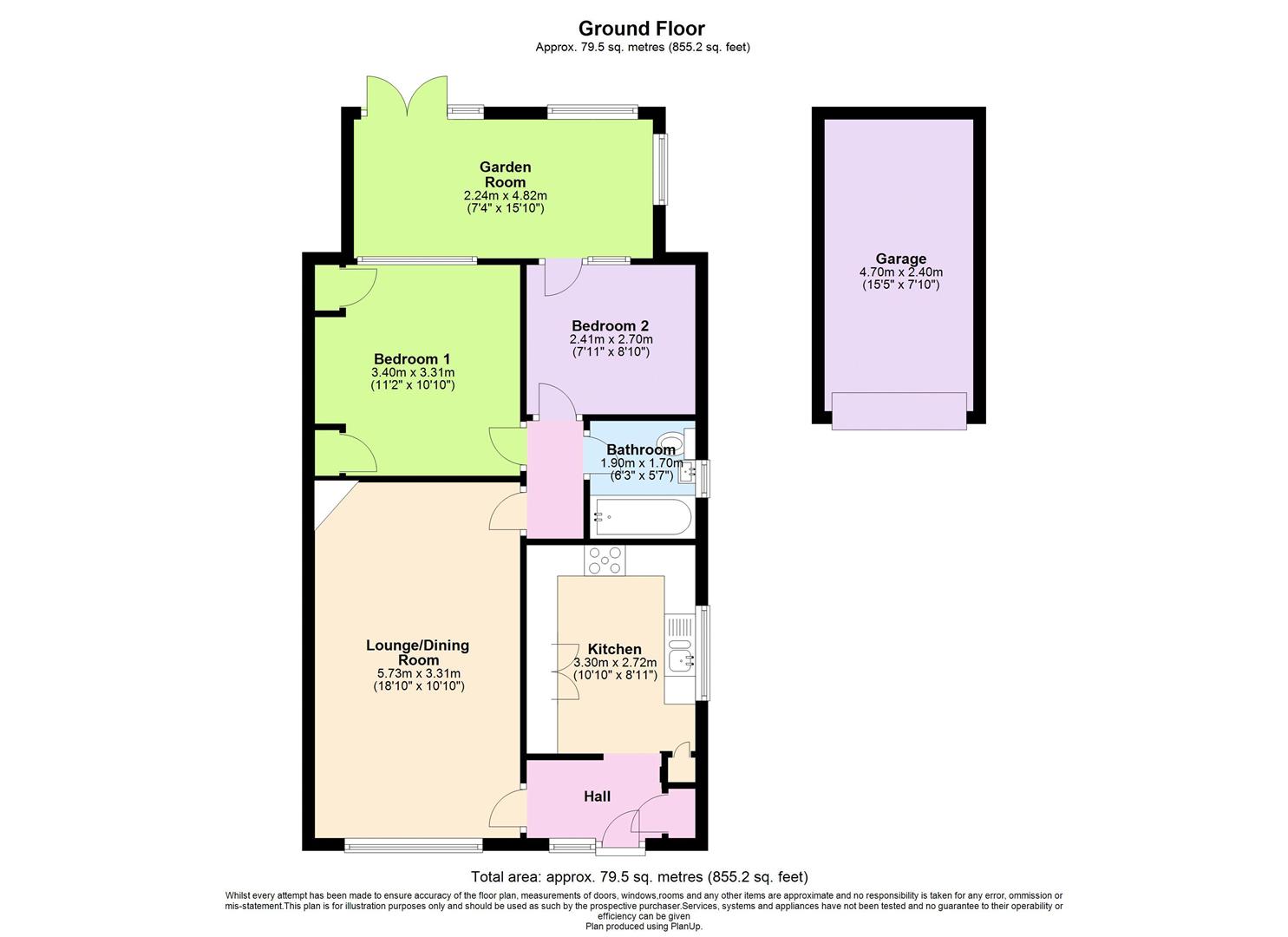 Mendip Vale, Coleford, Radstock BA3, 2 bedroom semidetached bungalow
