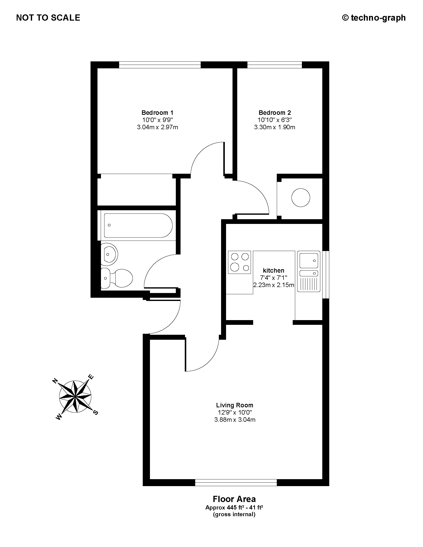 2 Bedrooms Flat to rent in Billings Close, Stokenchurch, High Wycombe HP14