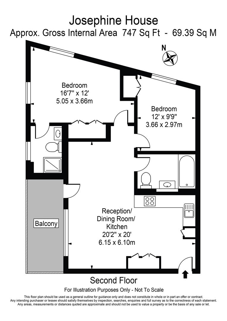 Flat 18, 10, Oberman Road, London floorplan