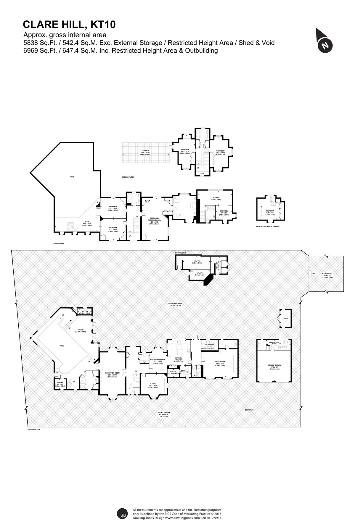 6 bed detached house for sale in Clare Hill, Esher, Surrey KT10 Zoopla