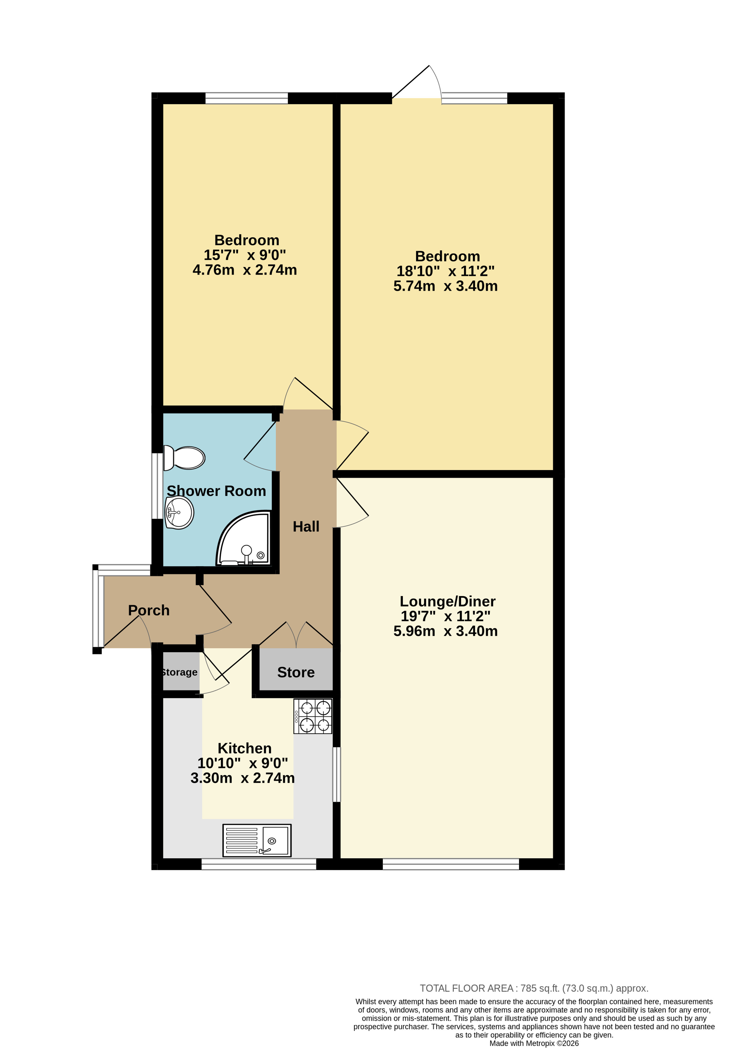 2, Cornwall Avenue, Ramsgate floorplan
