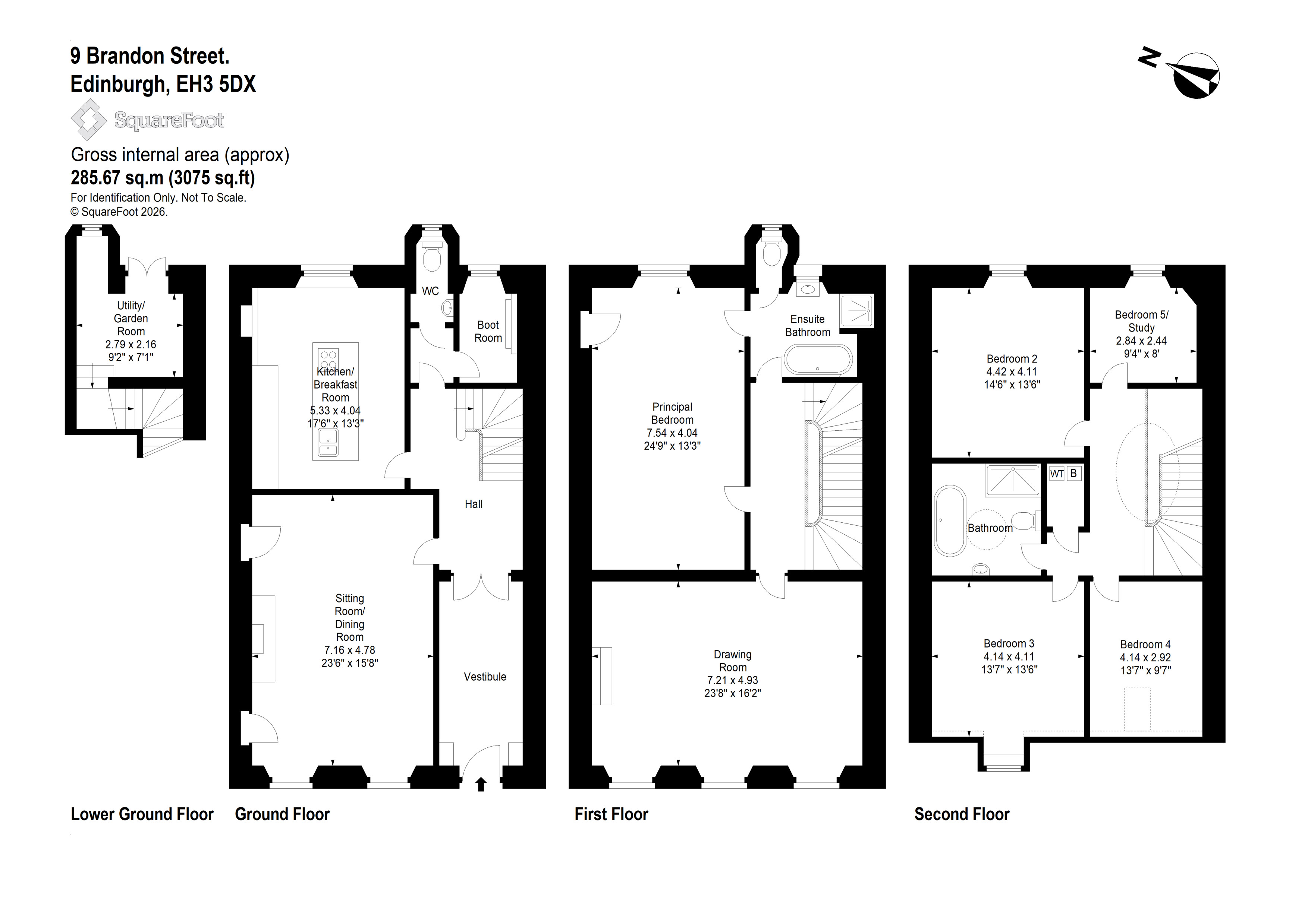 9, Brandon Street, Edinburgh floorplan