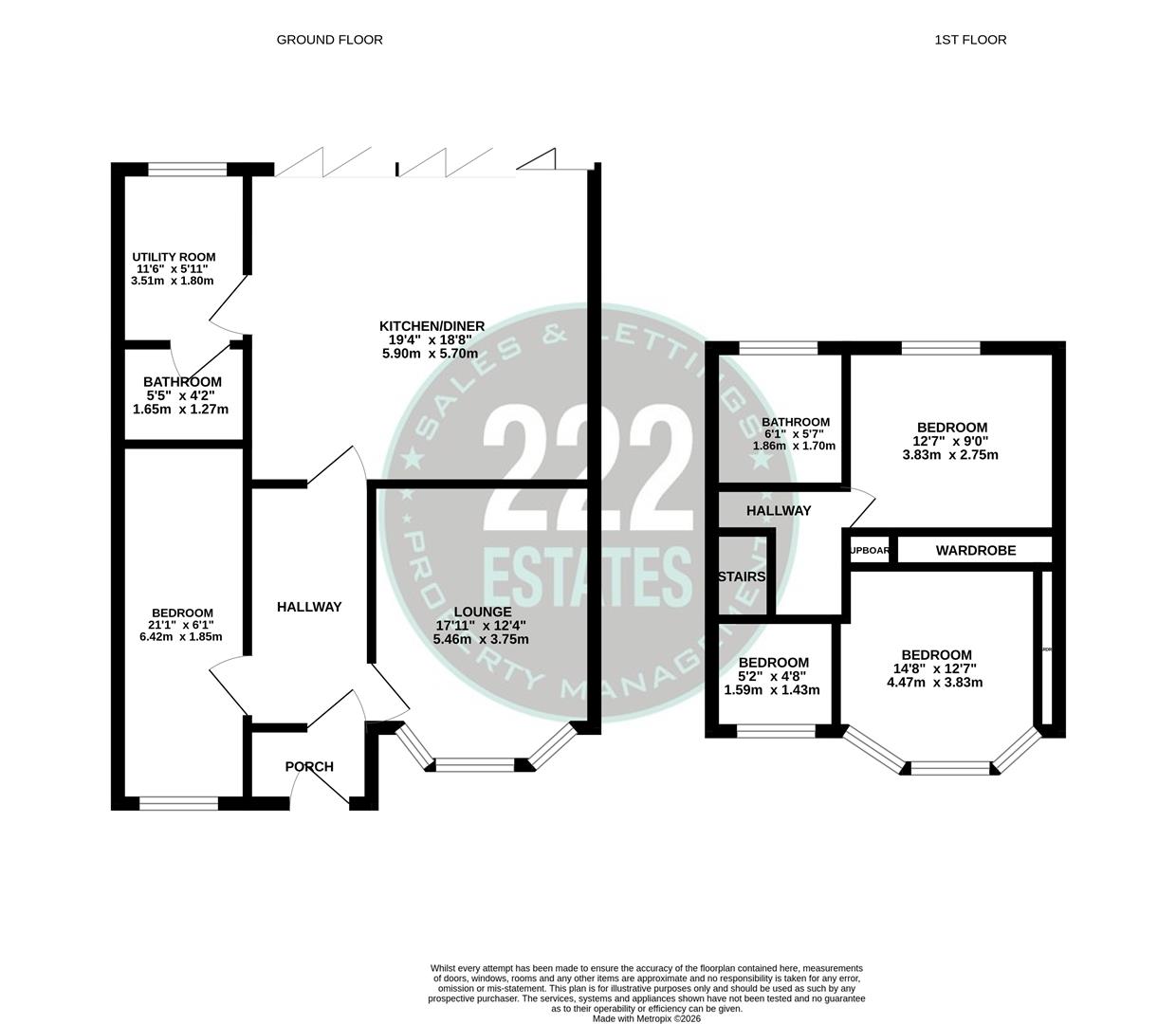 2, Whitby Avenue, Warrington floorplan