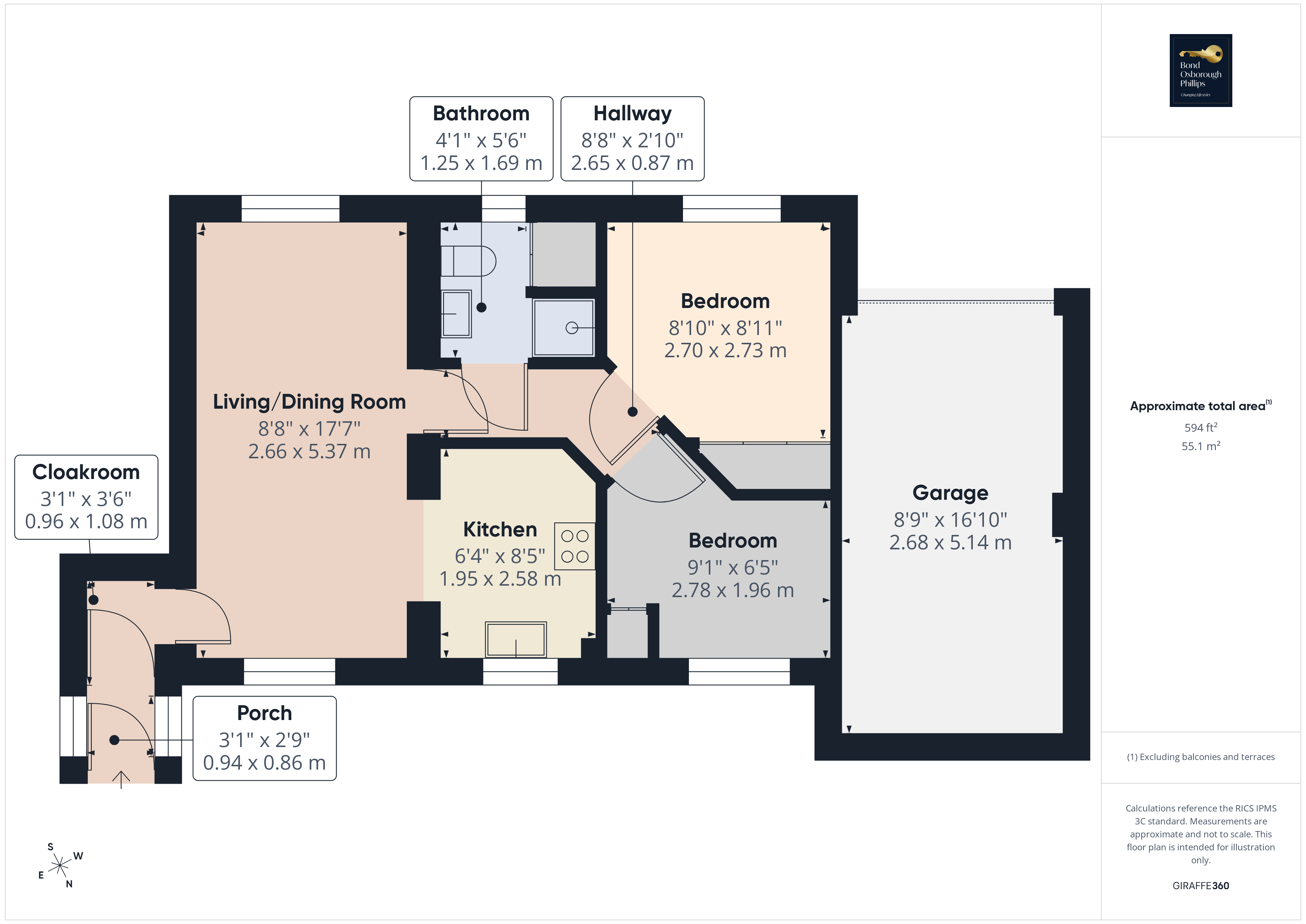 128, Treclago View, Cornwall floorplan