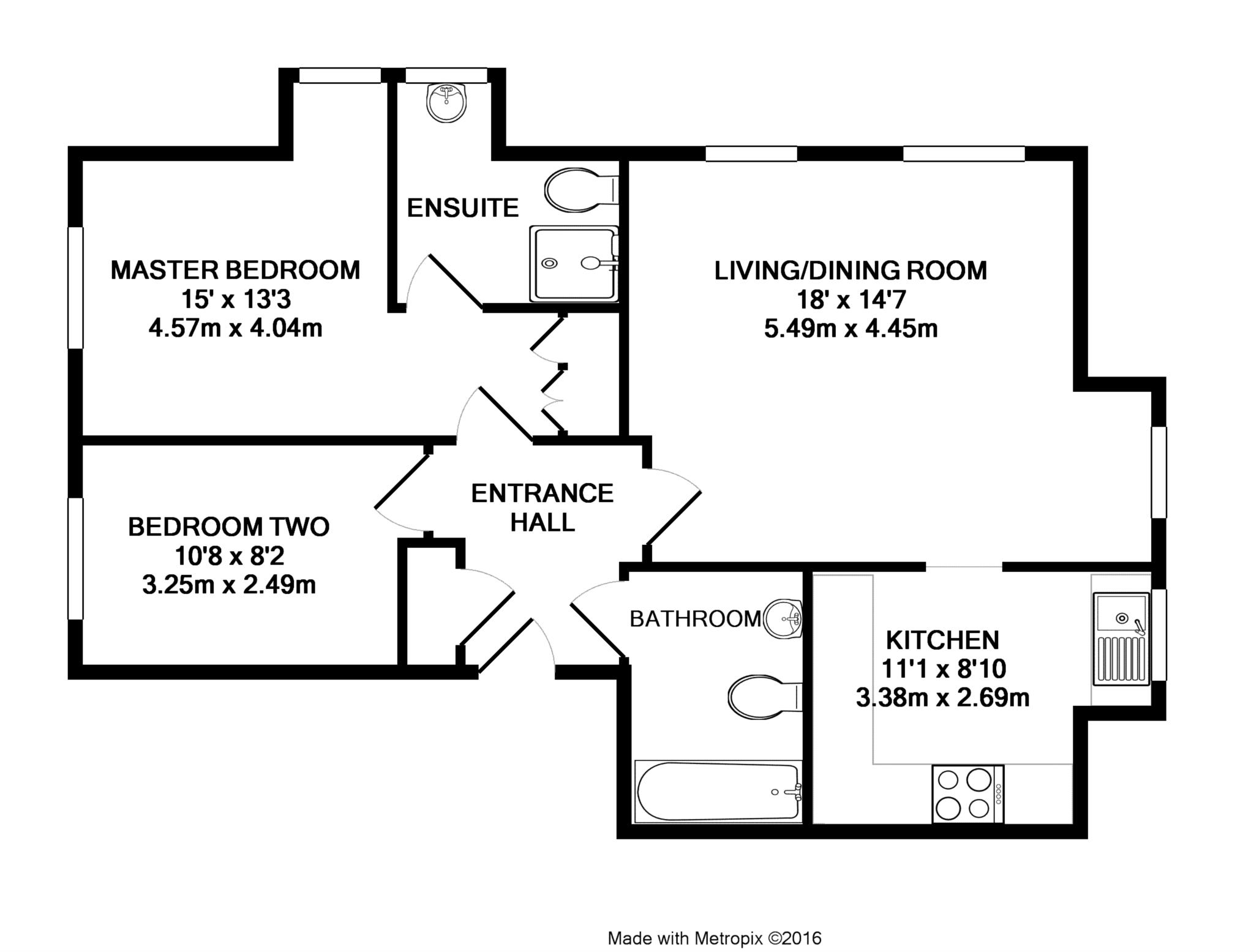 2 Bedrooms Flat to rent in Woodpecker Place, Bracknell RG12