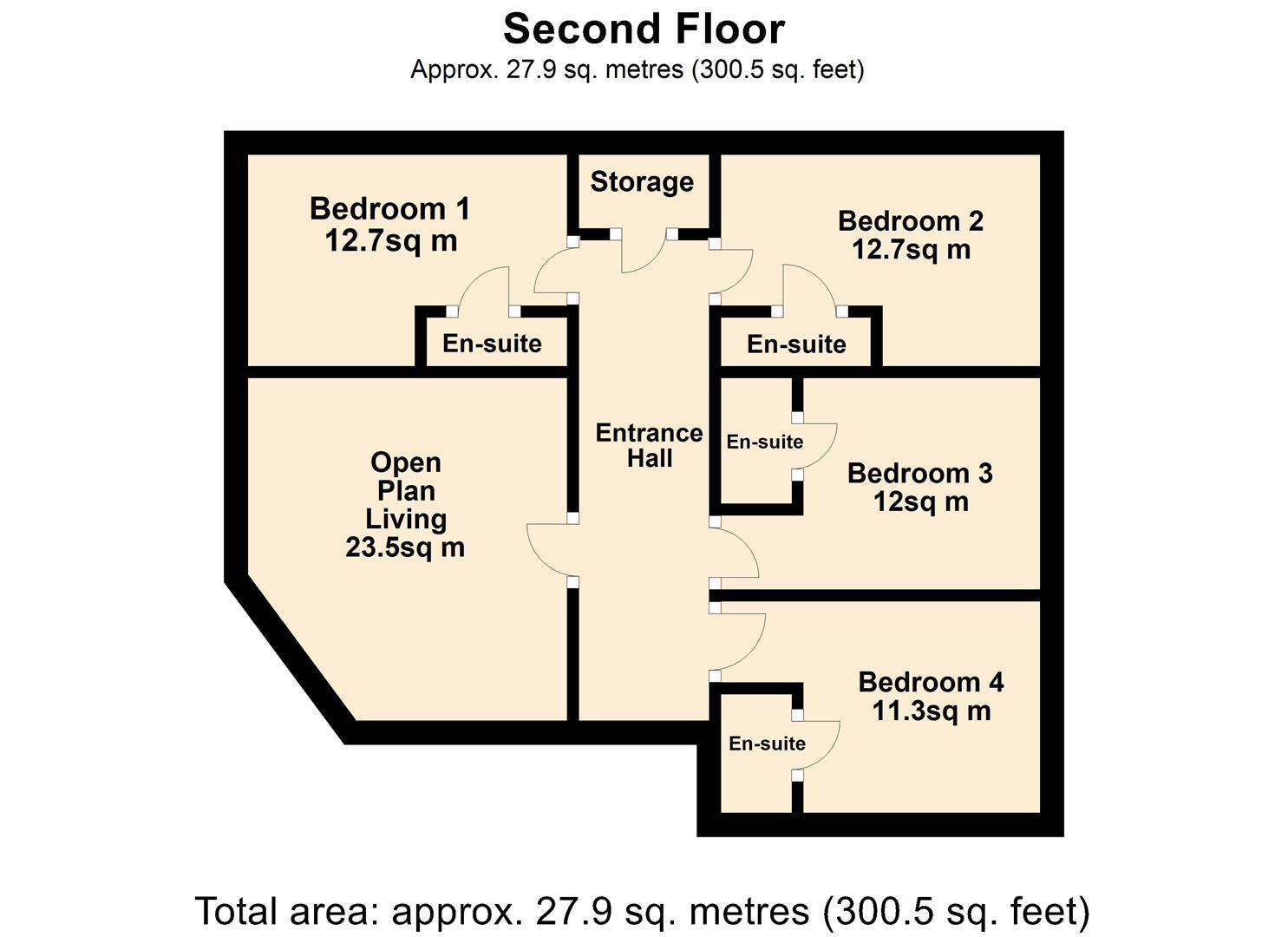 Thornton Hill, Exeter floorplan