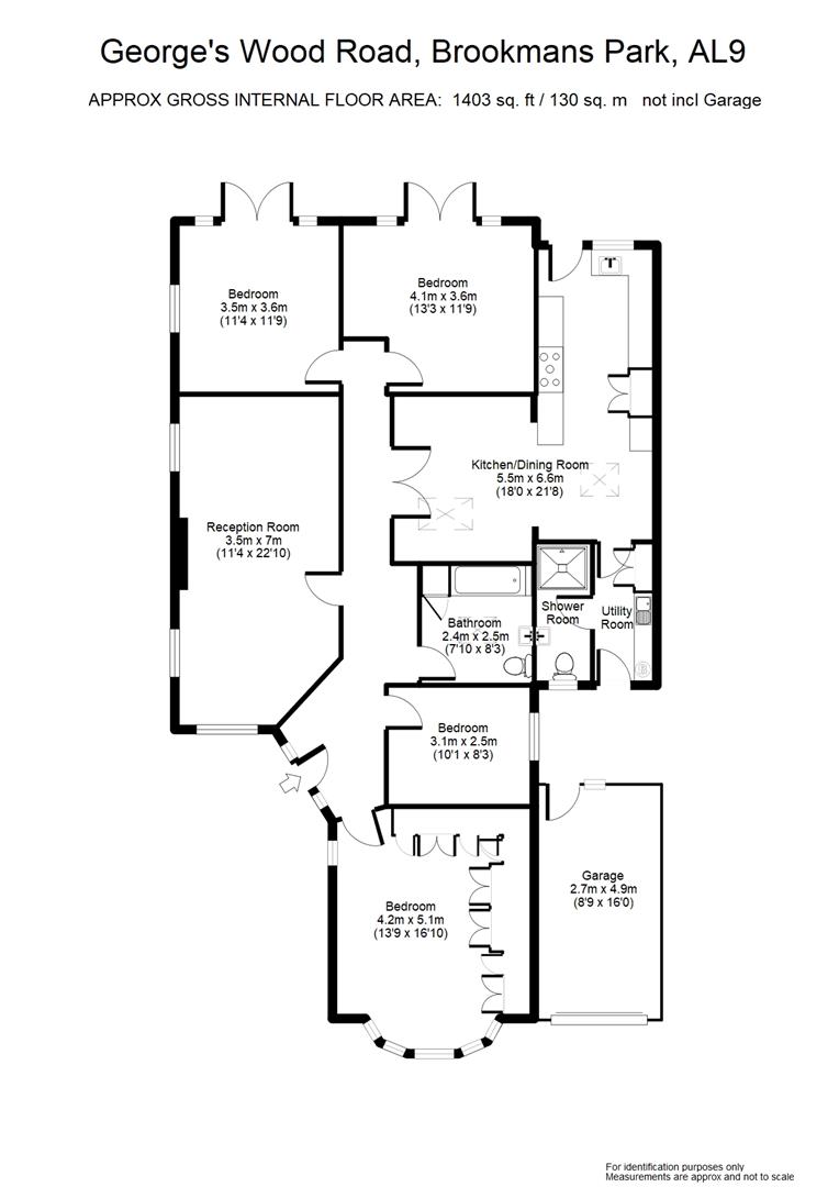 22, Georges Wood Road, Brookmans Park floorplan