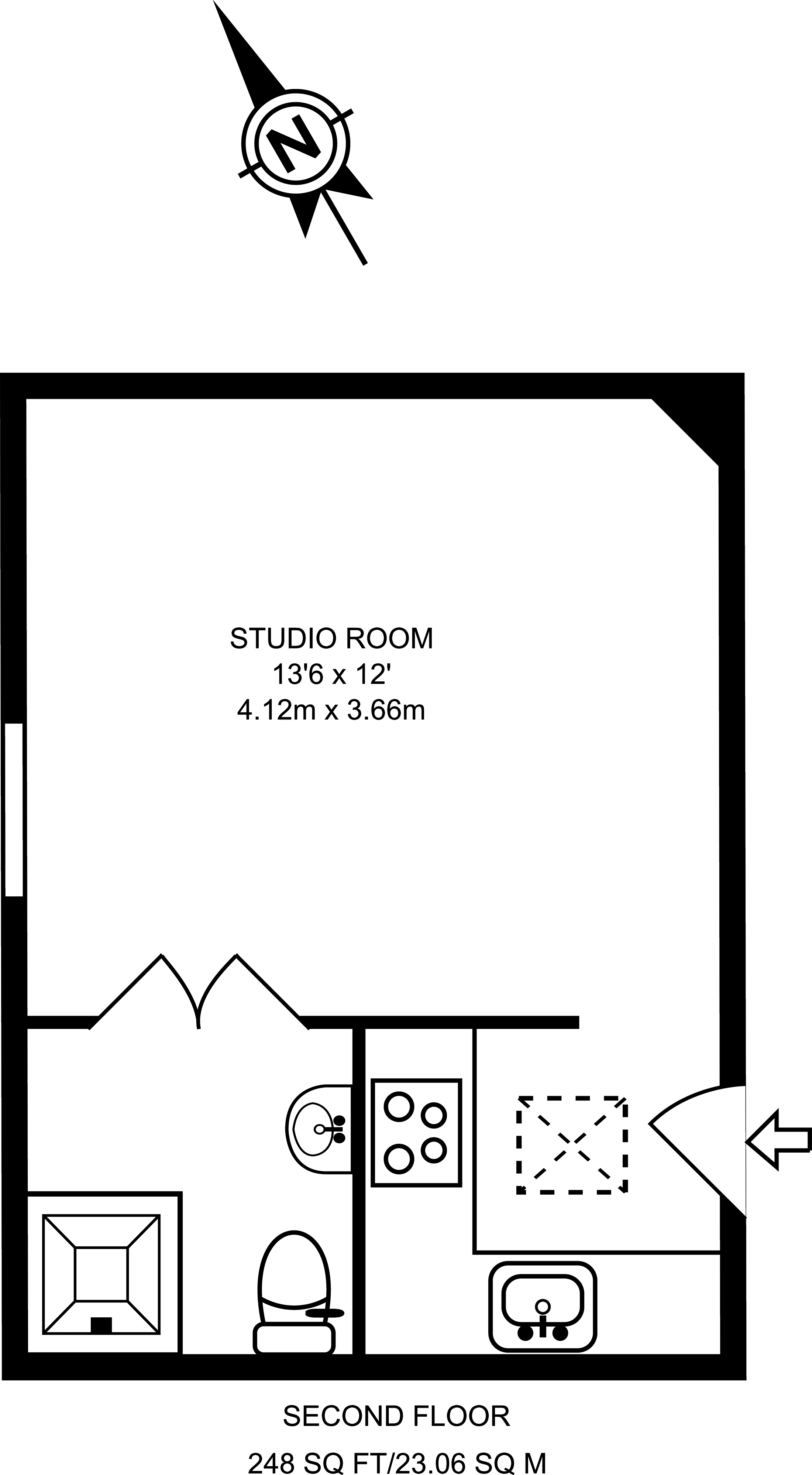 0 Bedrooms Studio to rent in Telford Avenue, Telford Park, London SW2