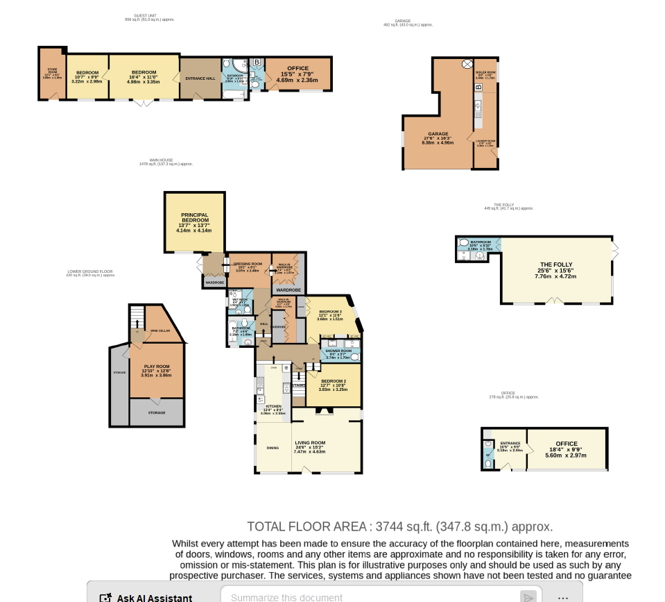 Pool House,, Mare Jean Bott, Guernsey floorplan