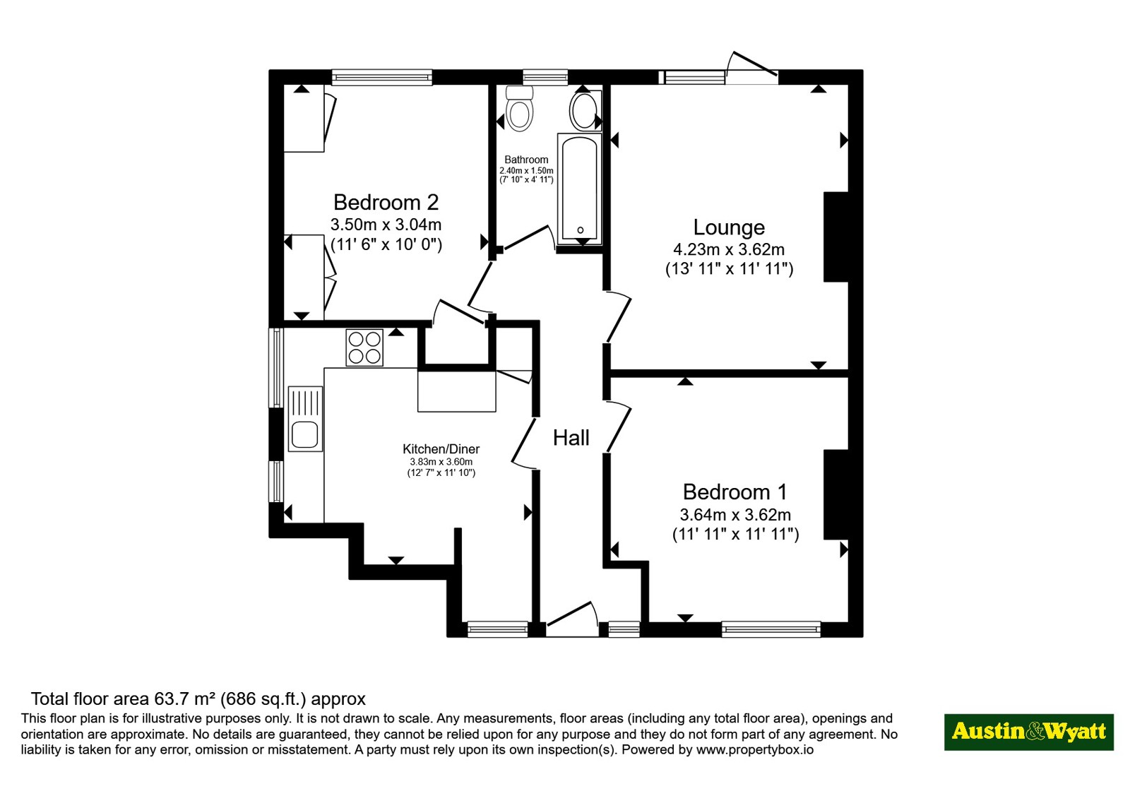 44, Grove Road, Dorset floorplan
