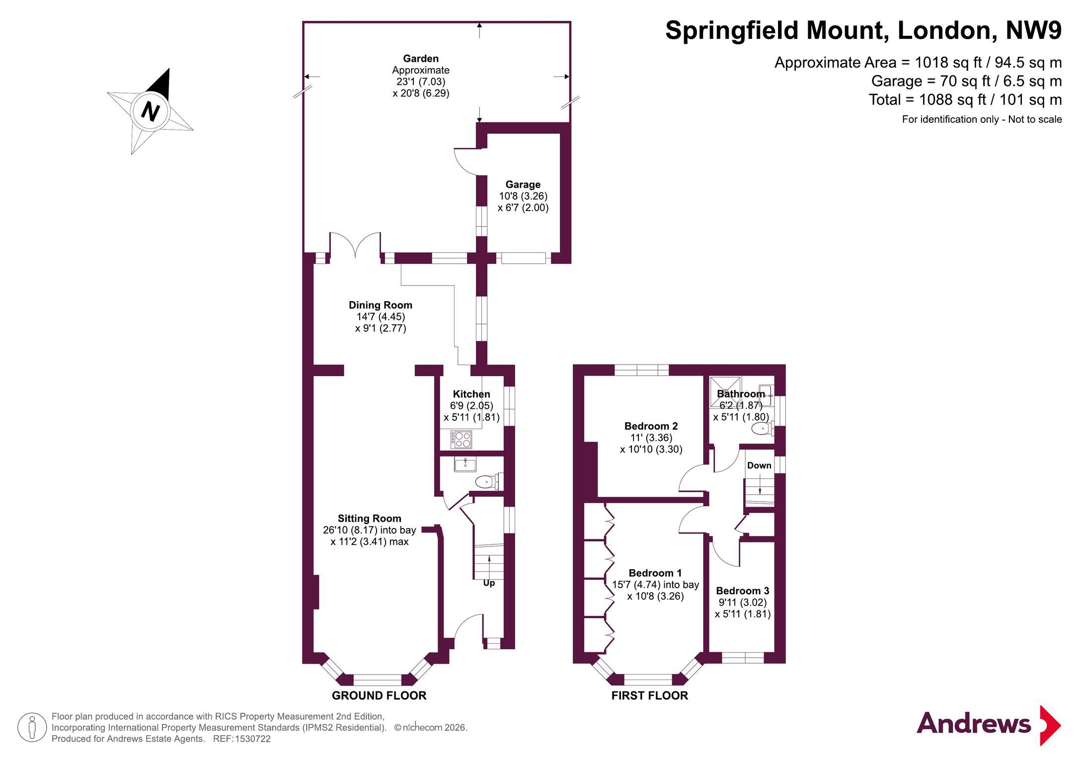 Springfield Mount, London floorplan