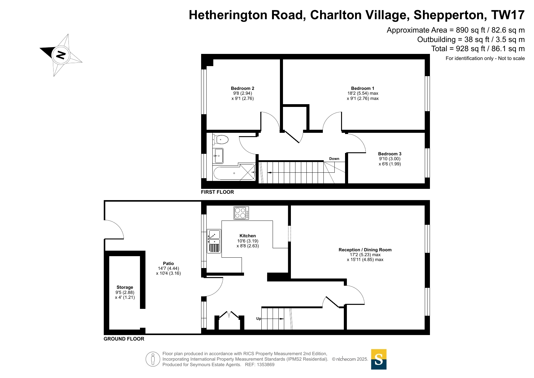 42, Hetherington Road, Shepperton floorplan