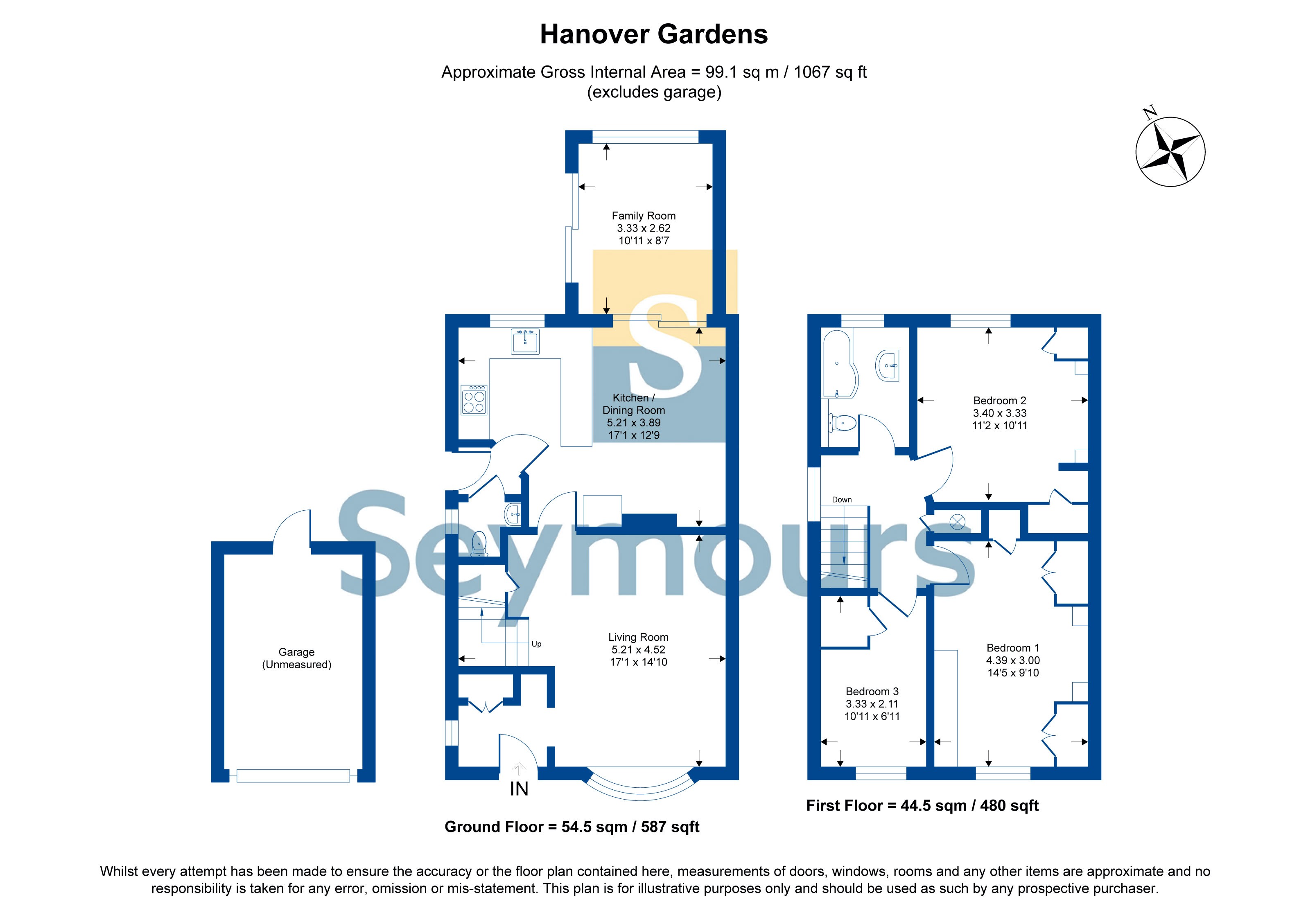 3 bed semidetached house for sale in Hanover Gardens, Farnborough GU14