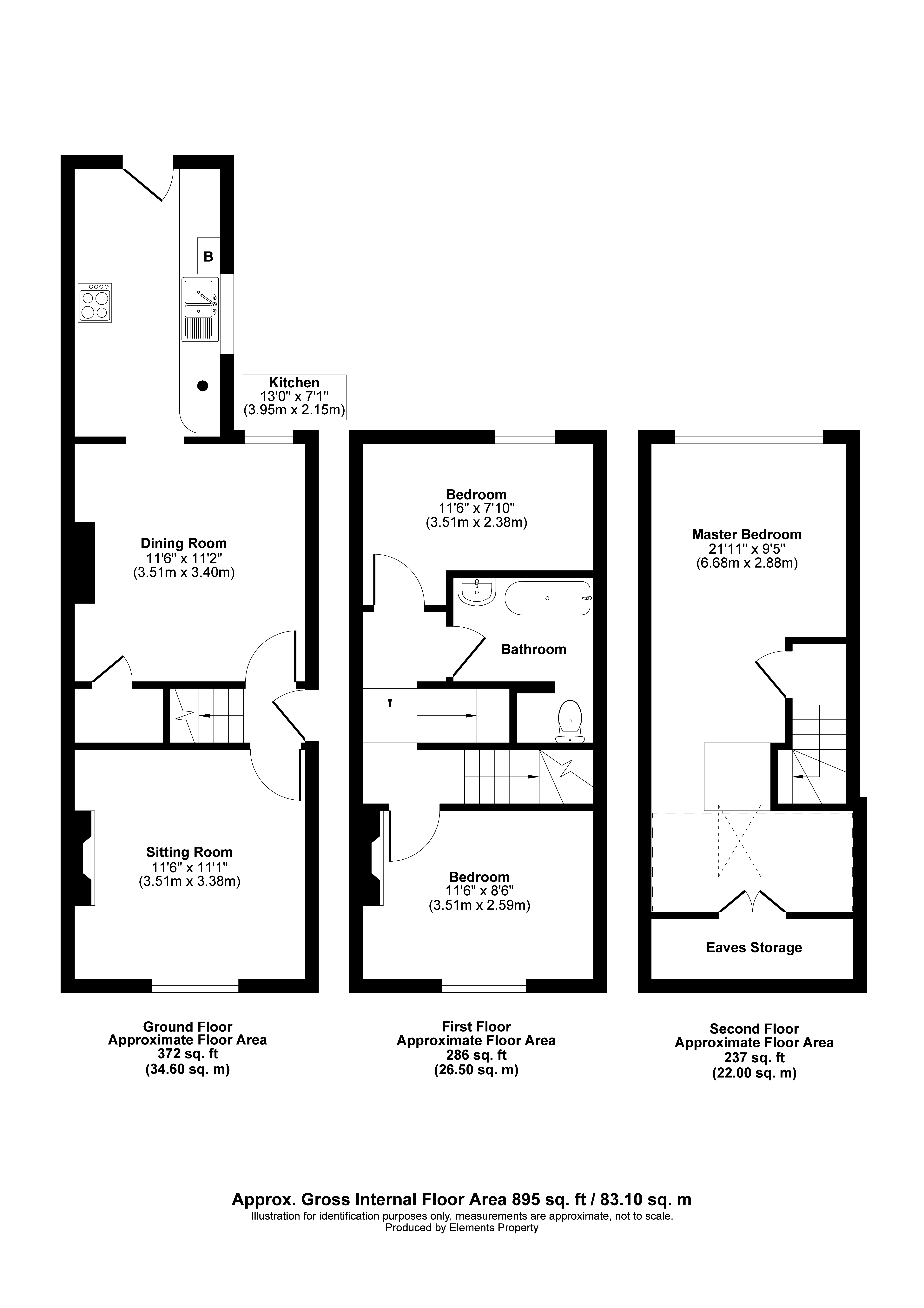 3 Bedrooms End terrace house for sale in Auckland Road, Tunbridge Wells TN1