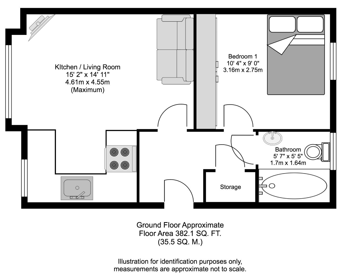 1 Bedrooms Flat for sale in Fox Hill Close, Fox Hill, Sheffield S6