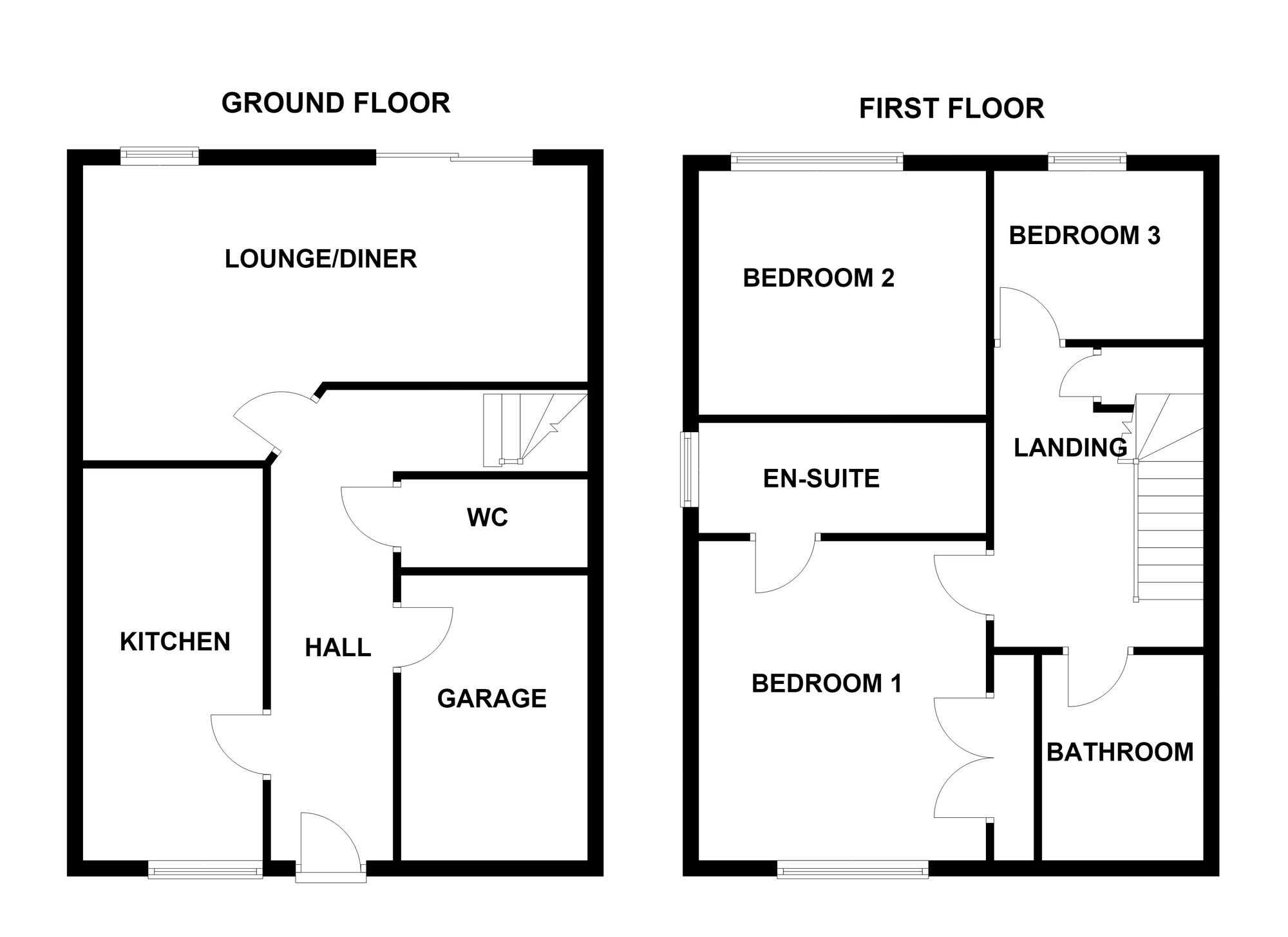 32 Llys Eglwys, Bridgend floorplan