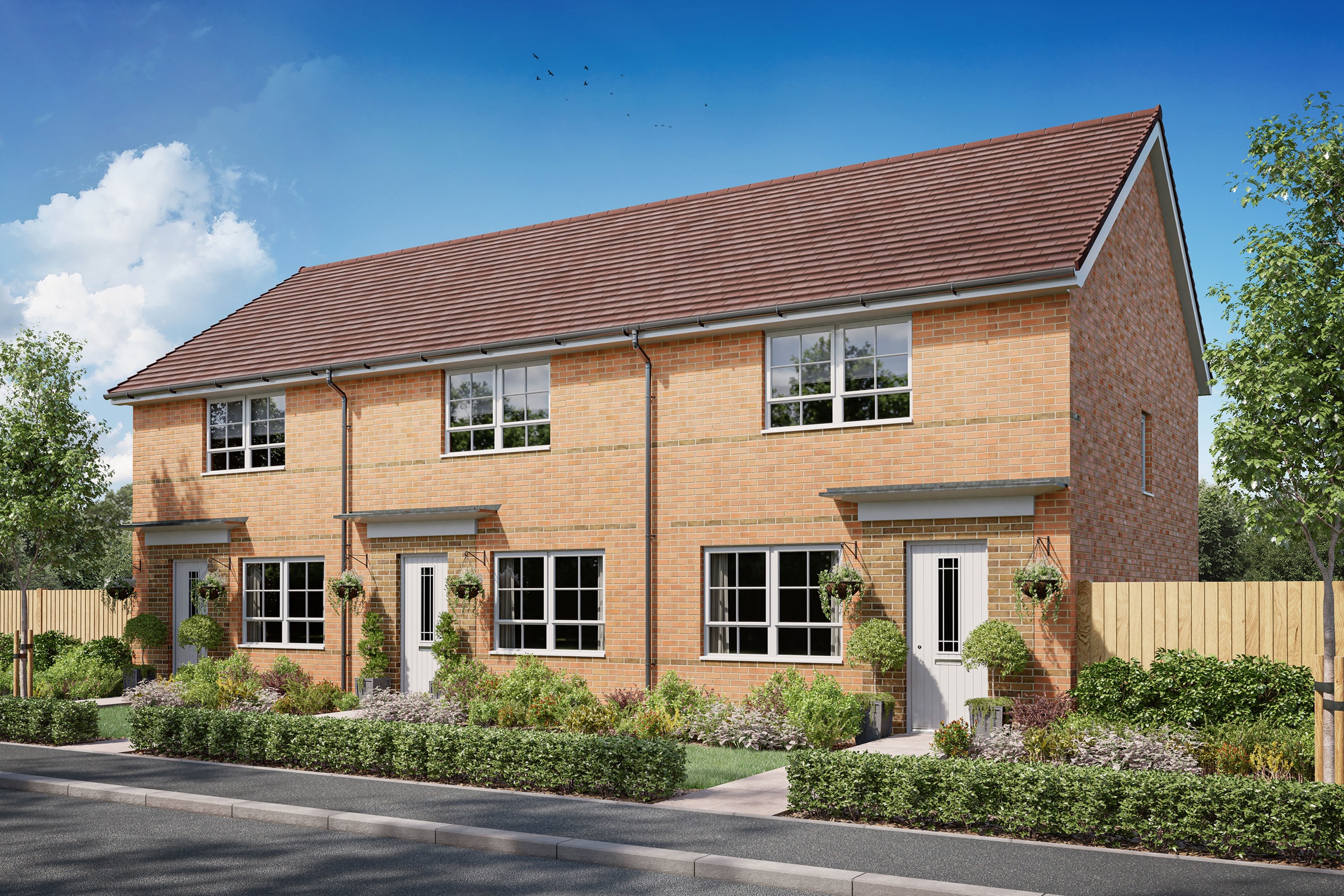 Property 1 of 8. Exterior CGI View Of Our 2 Bed Roseberry Home