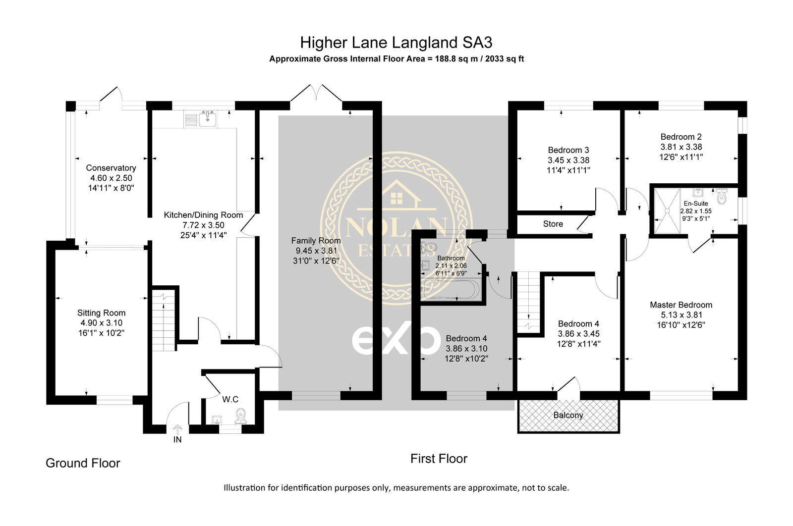 144, Higher Lane, Swansea floorplan