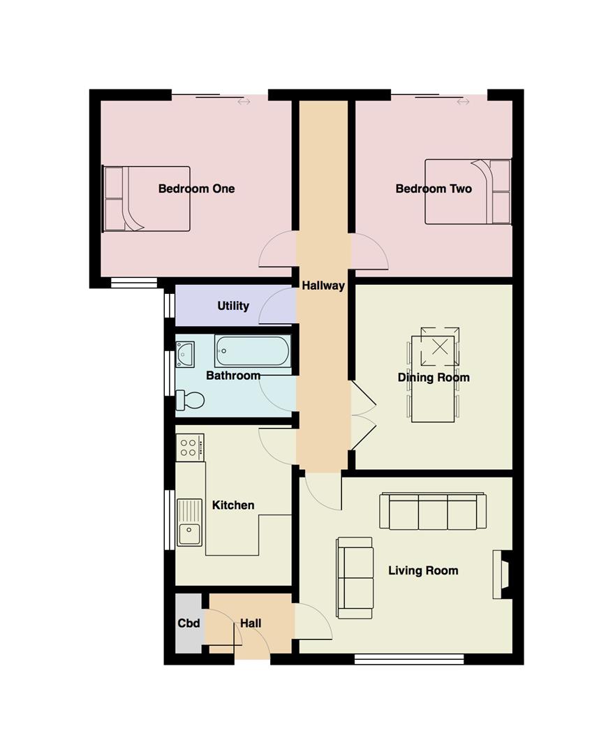 2 Bedrooms Semi-detached bungalow for sale in Moorside Road, Brookhouse, Lancaster LA2