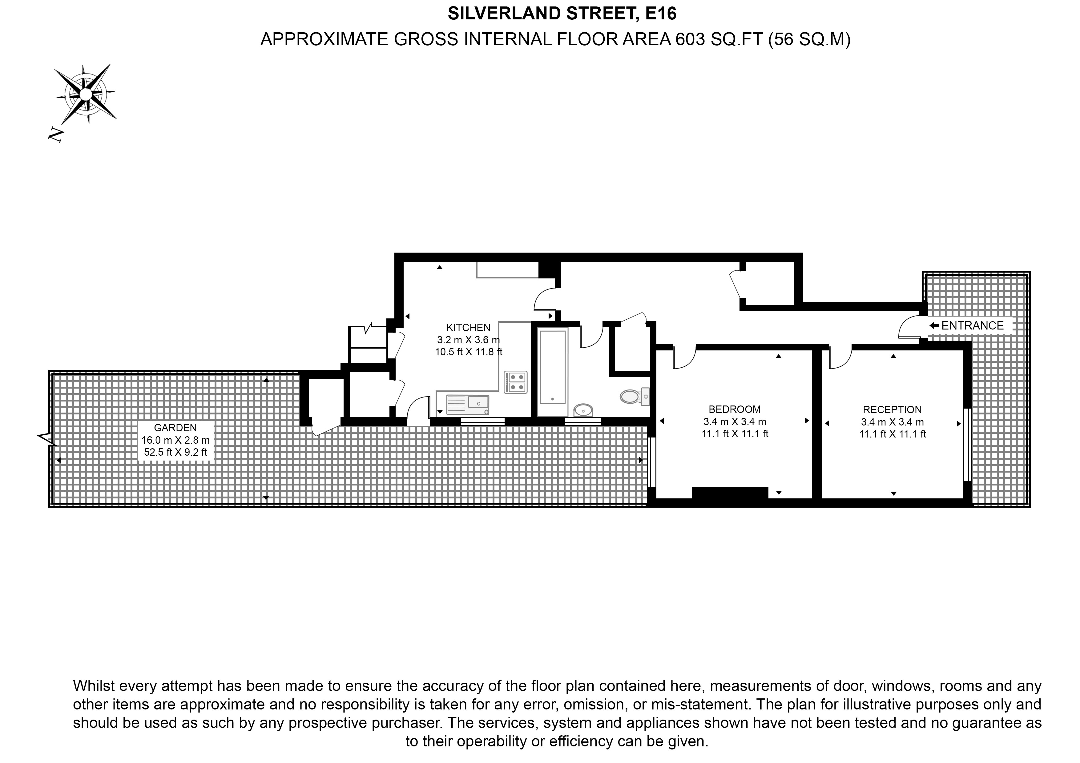 Flat 6,, Silverland Street, London floorplan