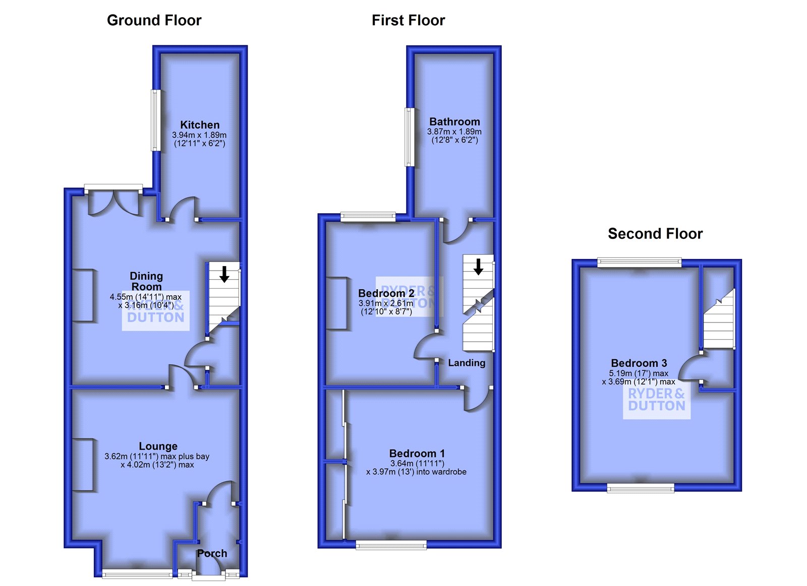 Kings Road, AshtonUnderLyne, Greater Manchester OL6, 3 bedroom end