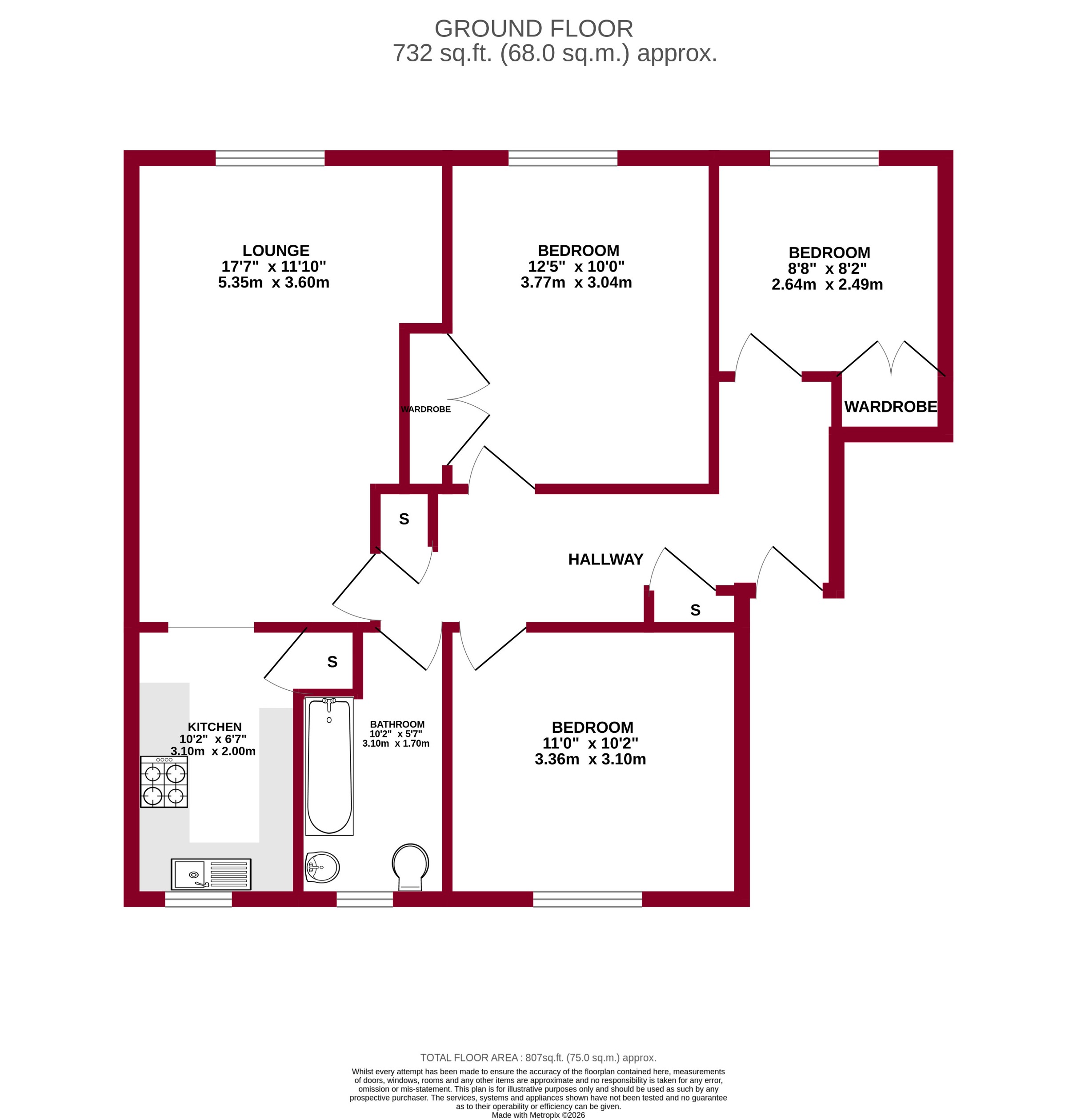 3c, Saggar Street, Dundee floorplan