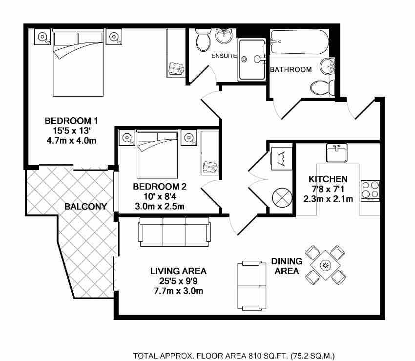 2 Bedrooms Flat to rent in Argyll Road, London SE18