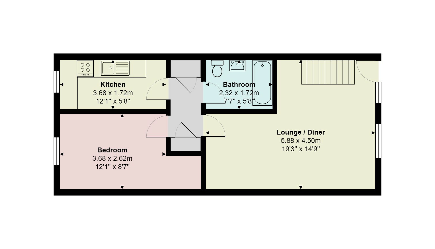 1 Bedrooms Maisonette for sale in Bolton Road, Maidenbower, Crawley RH10