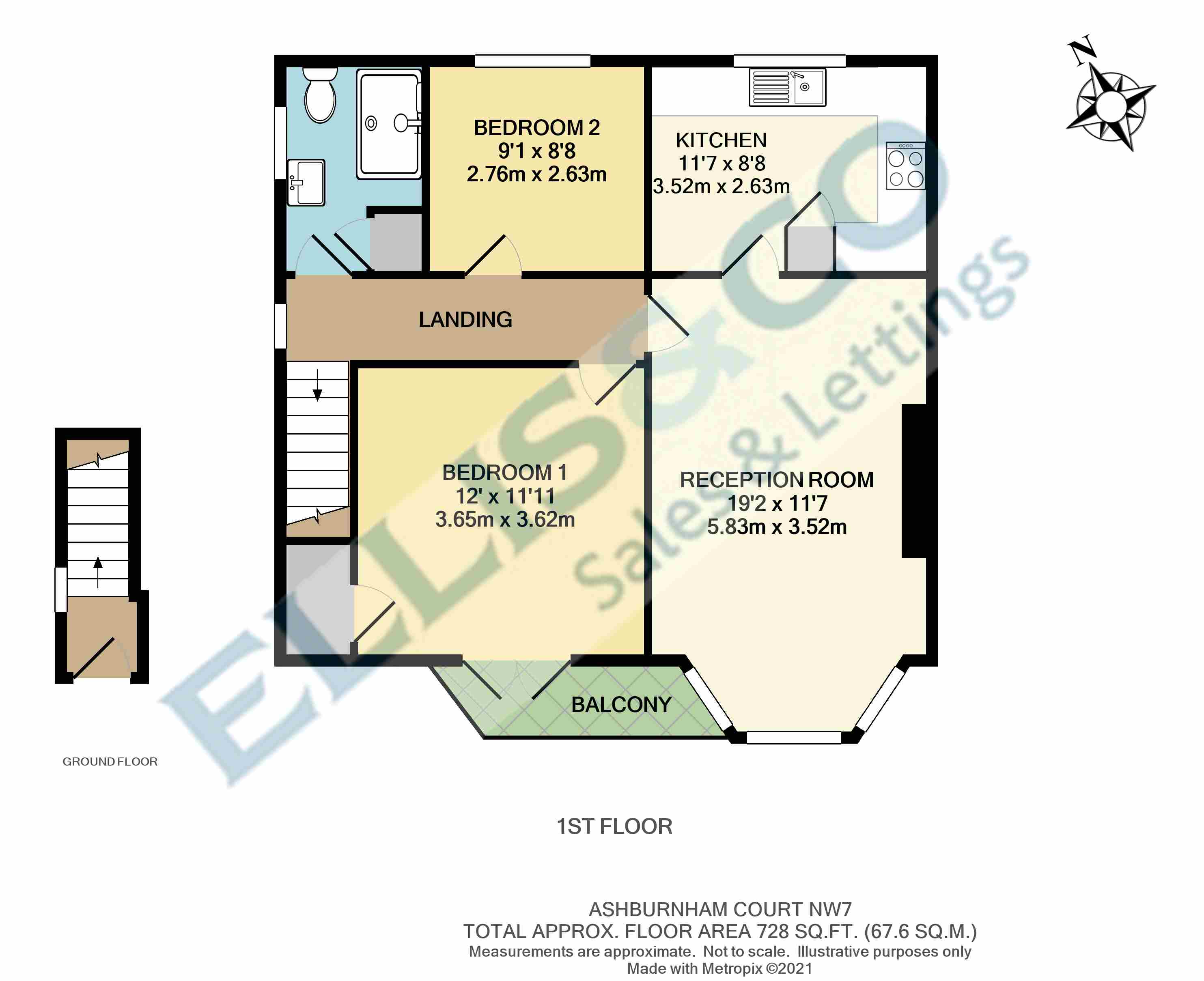Ashburnham Court, Daws Lane, Mill Hill, London NW7, 2 bedroom for sale 60053673