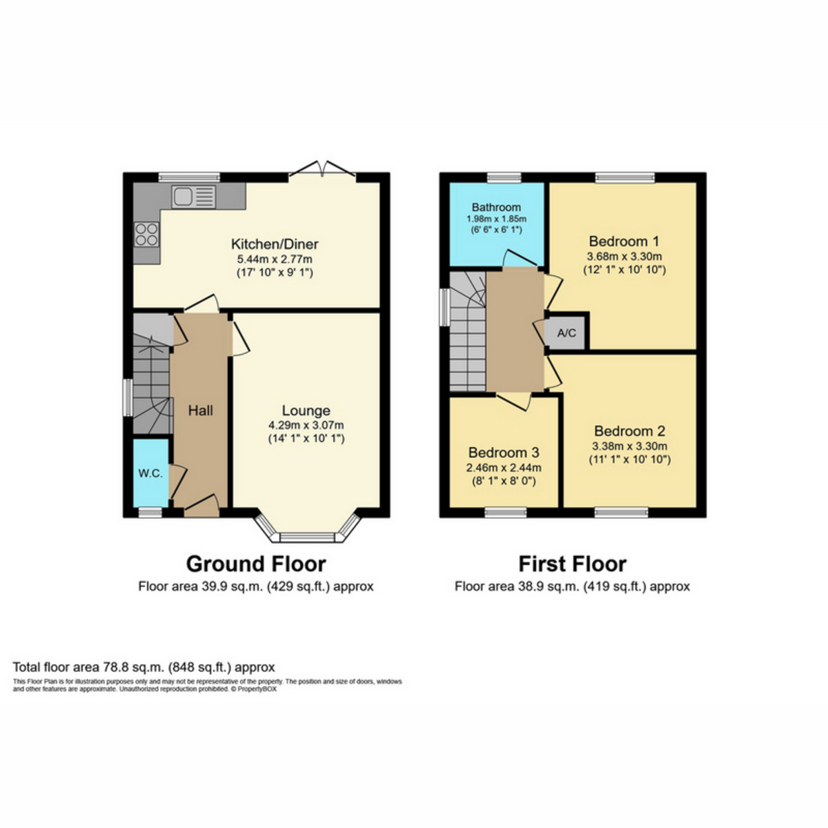 8, Foster Drive, Leamington Spa floorplan